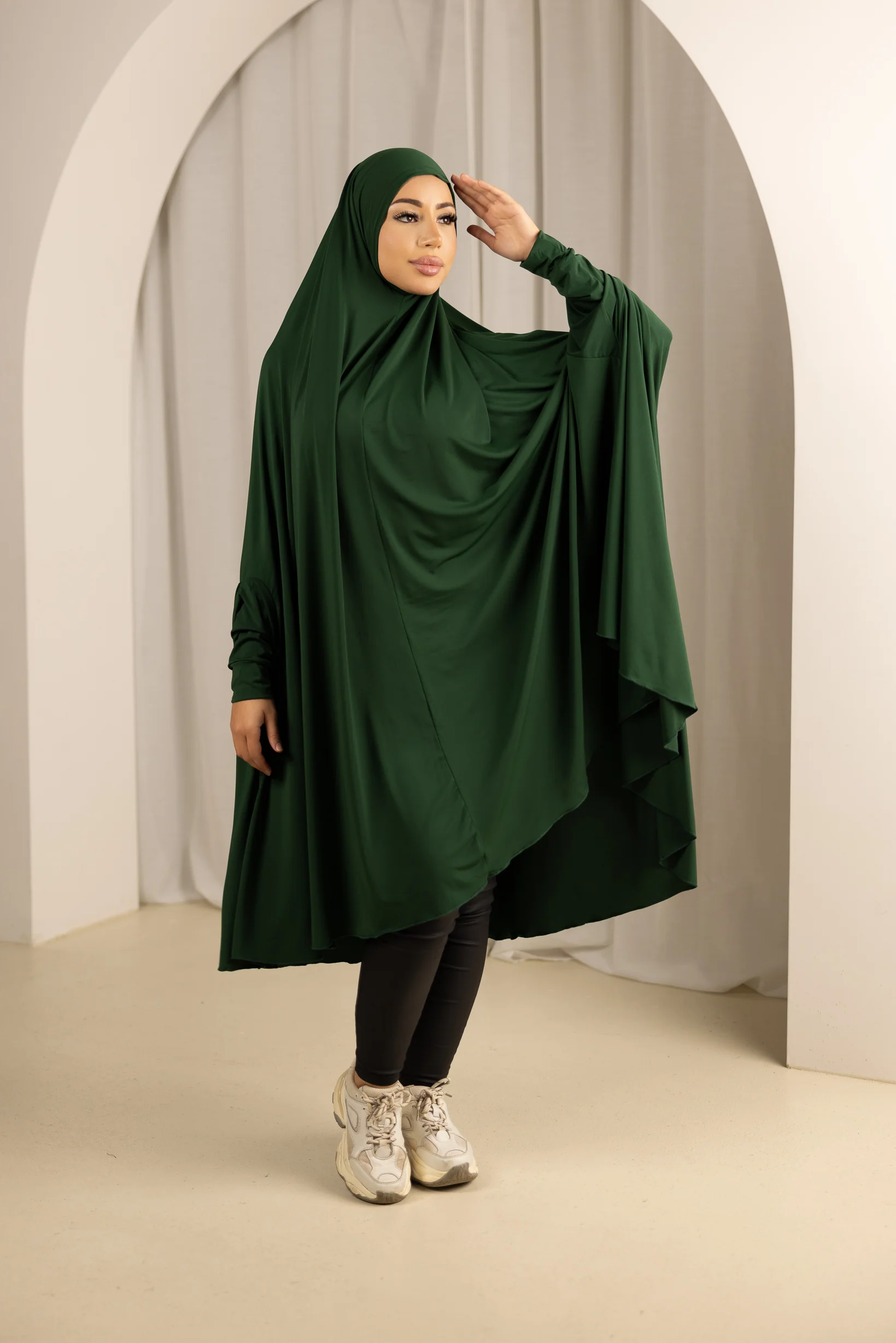 Sleeve Jilbab Smooth Fit - Shades of Green