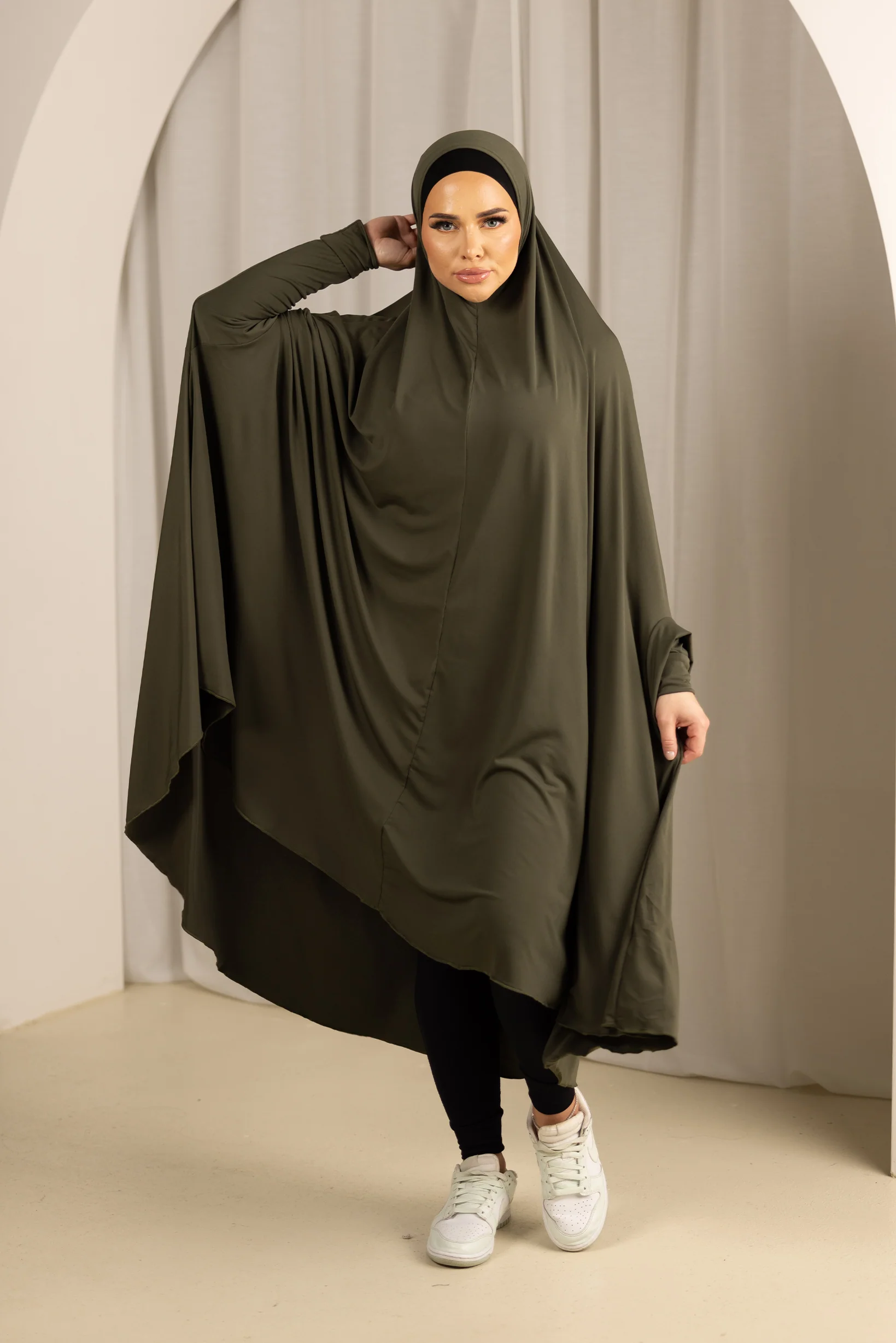 Sleeve Jilbab Smooth Fit - Shades of Green - Image 7