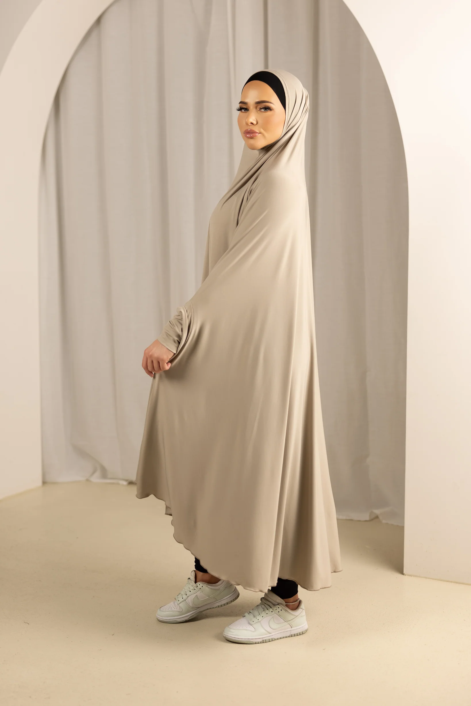 Sleeve Jilbab Smooth Fit - Shades of Nude - Image 3