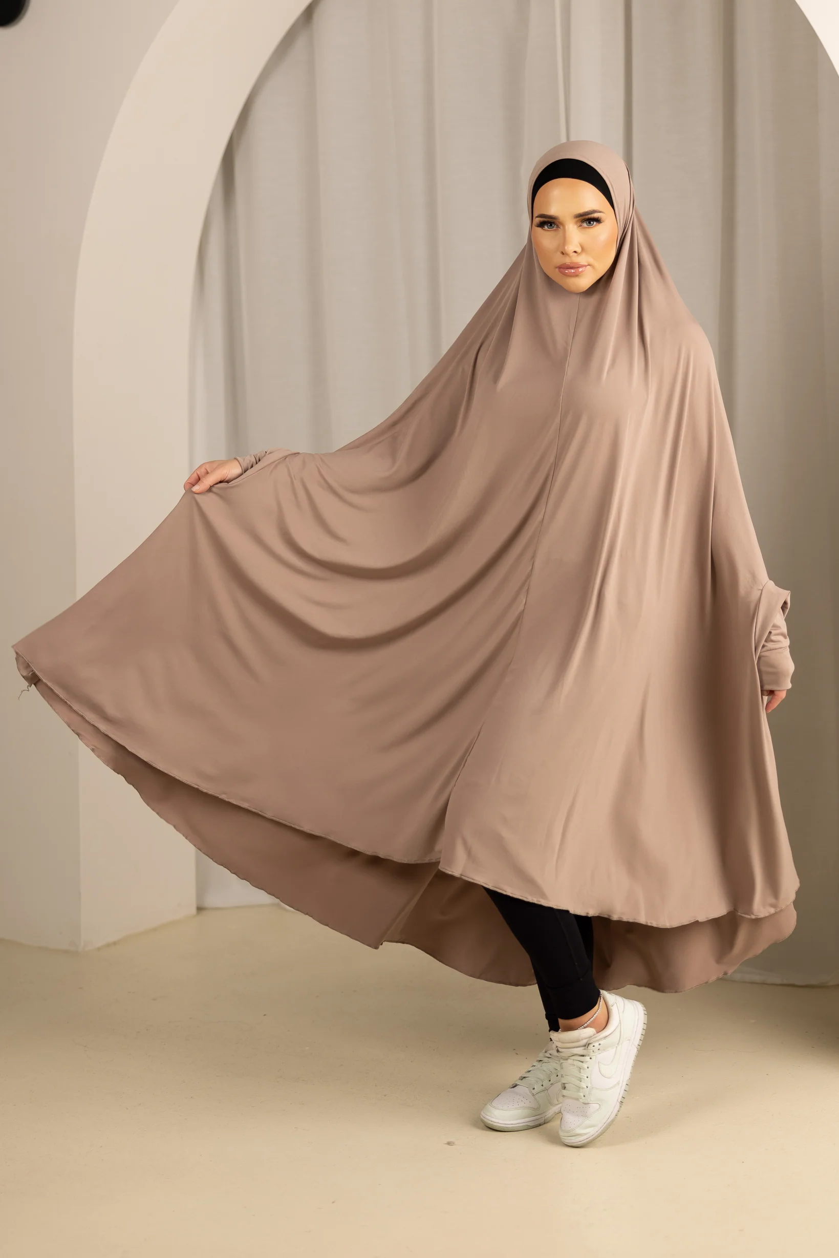 Sleeve Jilbab Smooth Fit - Shades of Nude - Image 7
