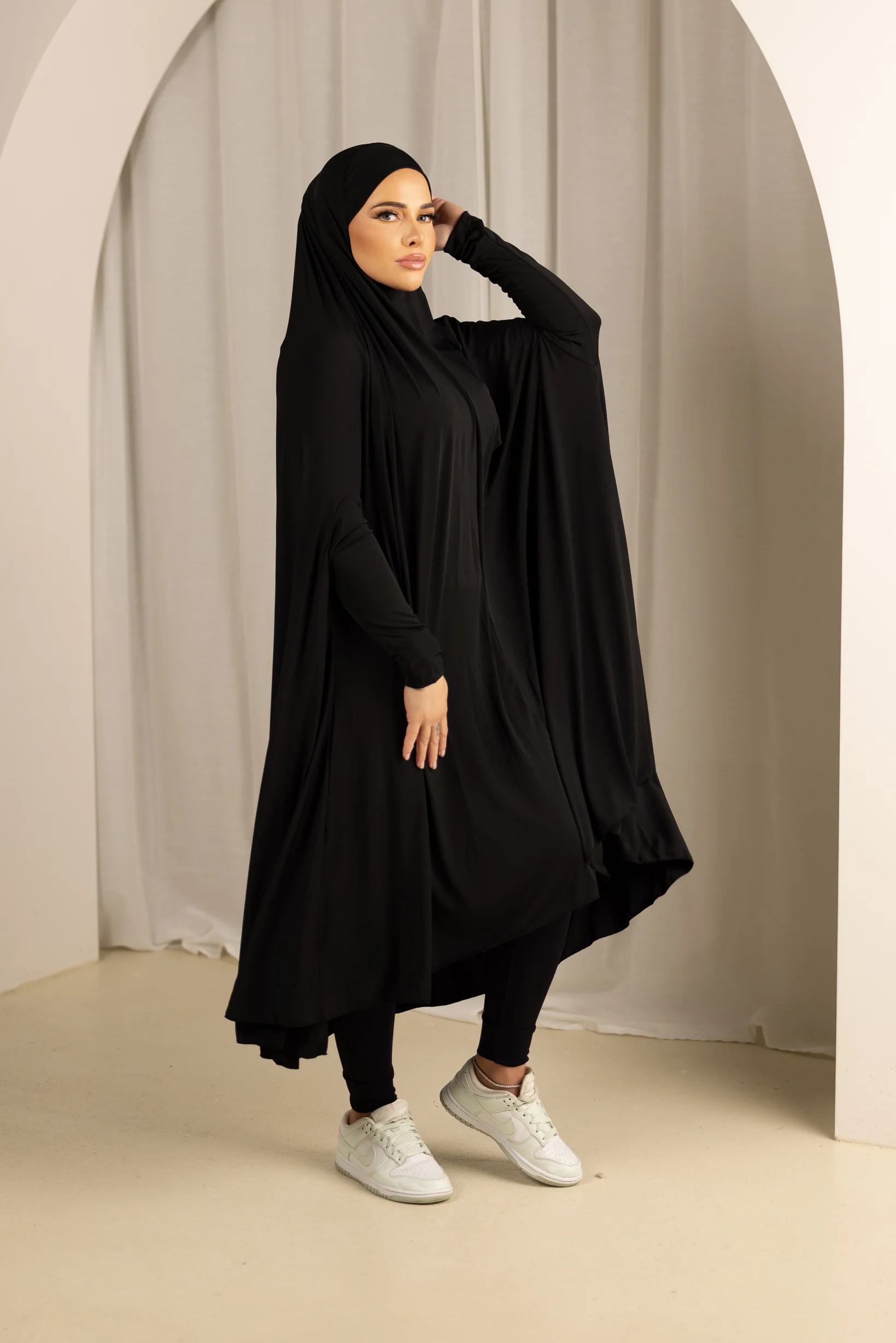 Sleeve Jilbab Panel Fit - Shades of Black - Image 4