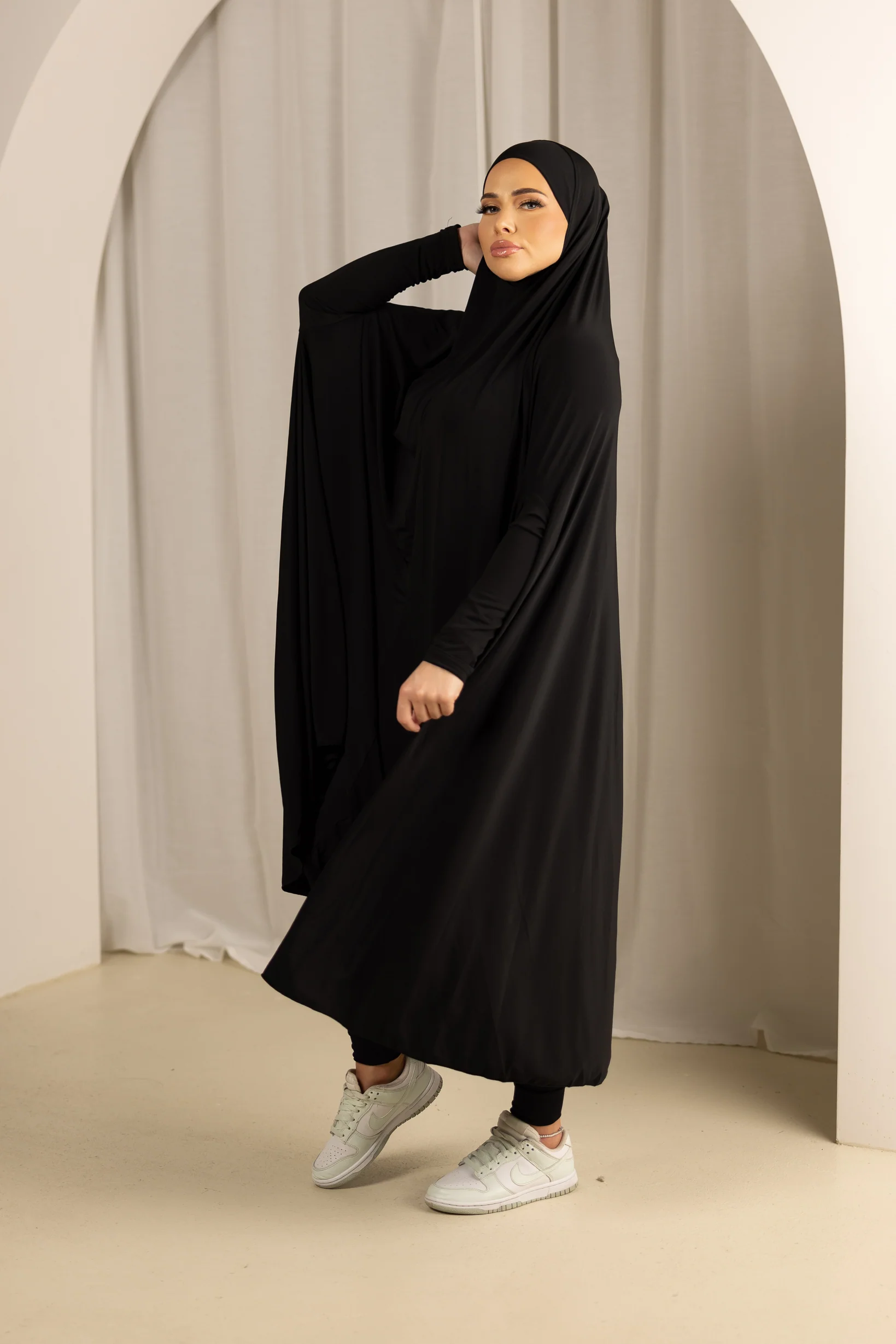 Sleeve Jilbab Panel Fit - Shades of Black - Image 5