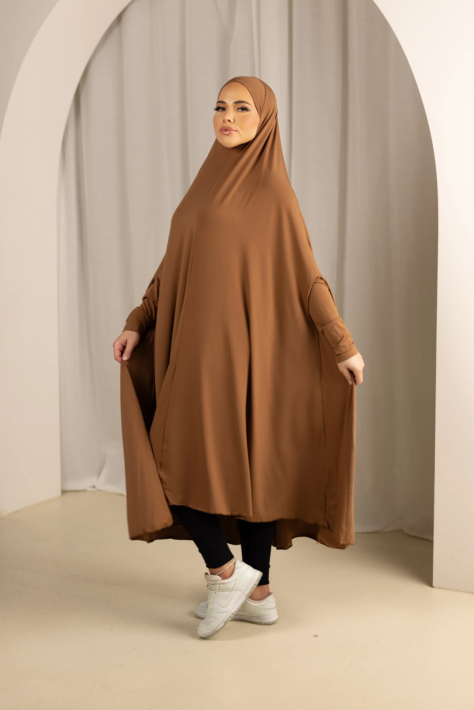 Sleeve Jilbab Panel Fit - Shades of Brown