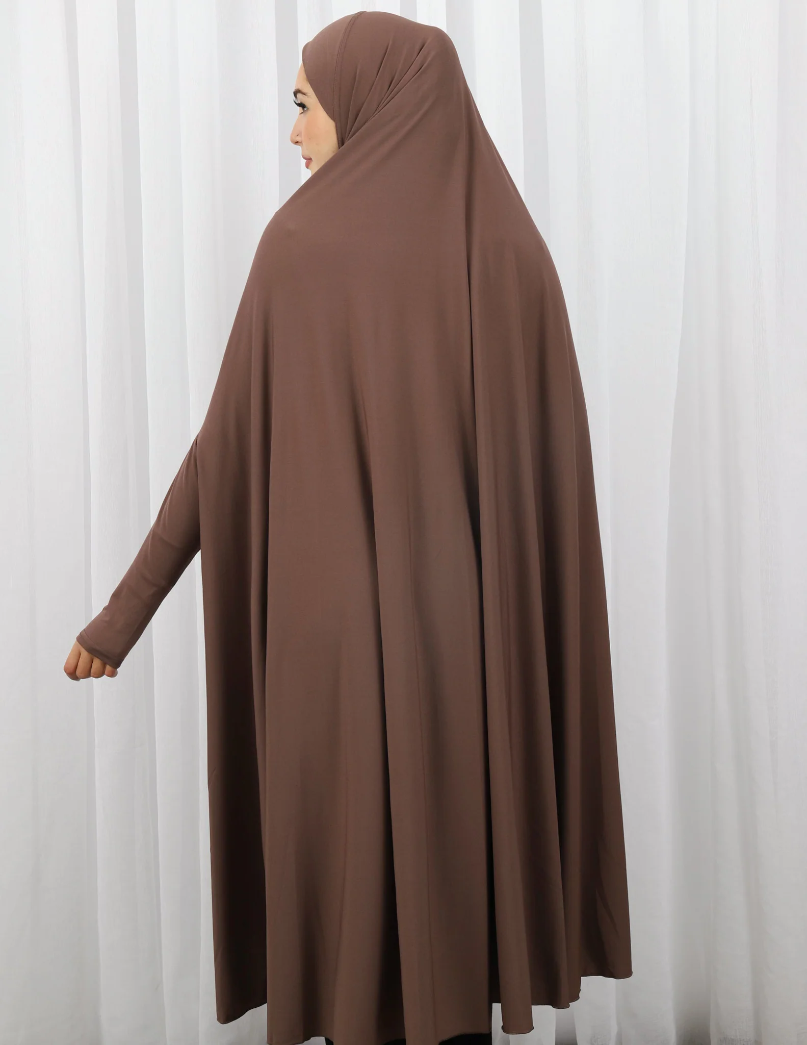 Sleeve Jilbab Panel Fit - Shades of Brown - Image 12