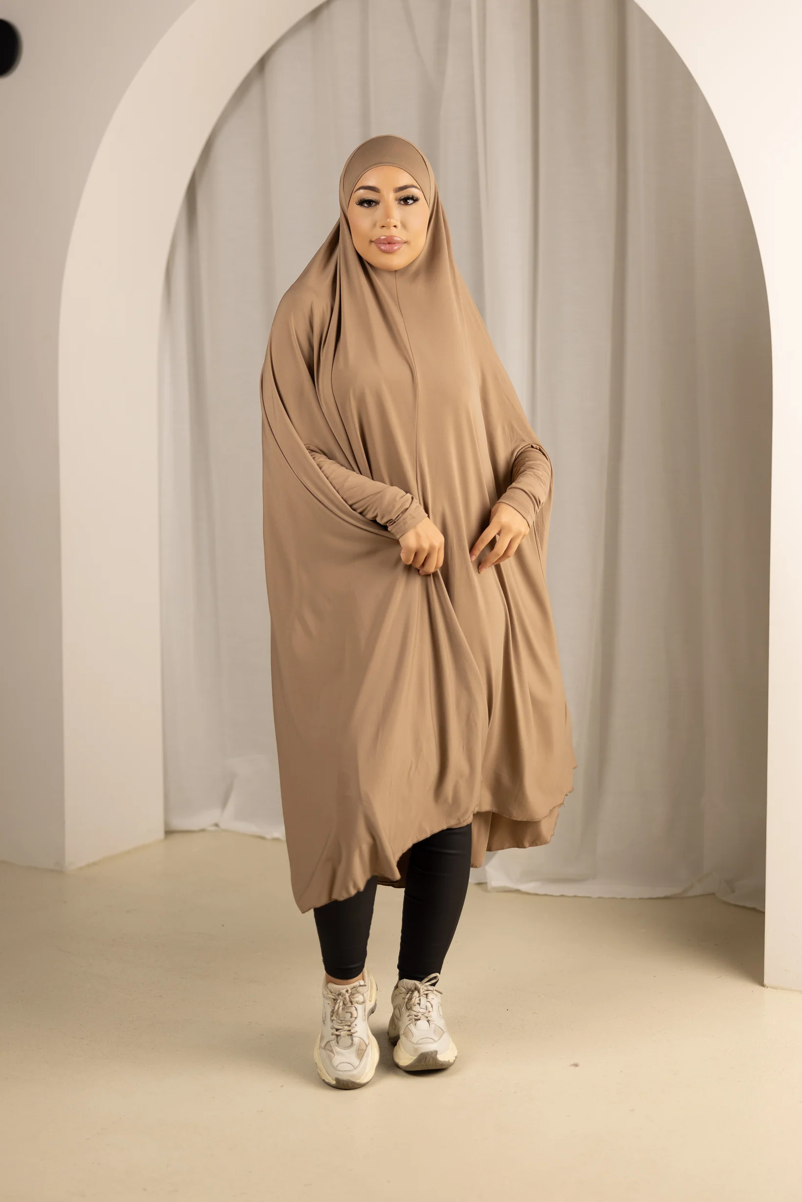 Sleeve Jilbab Panel Fit - Shades of Brown - Image 4