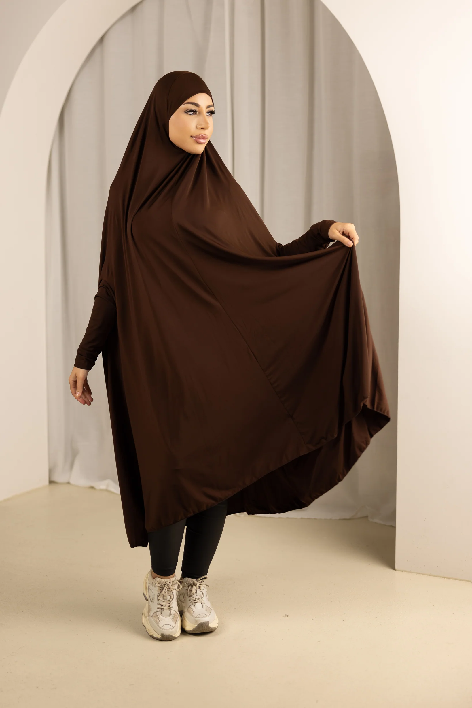 Sleeve Jilbab Panel Fit - Shades of Brown - Image 7