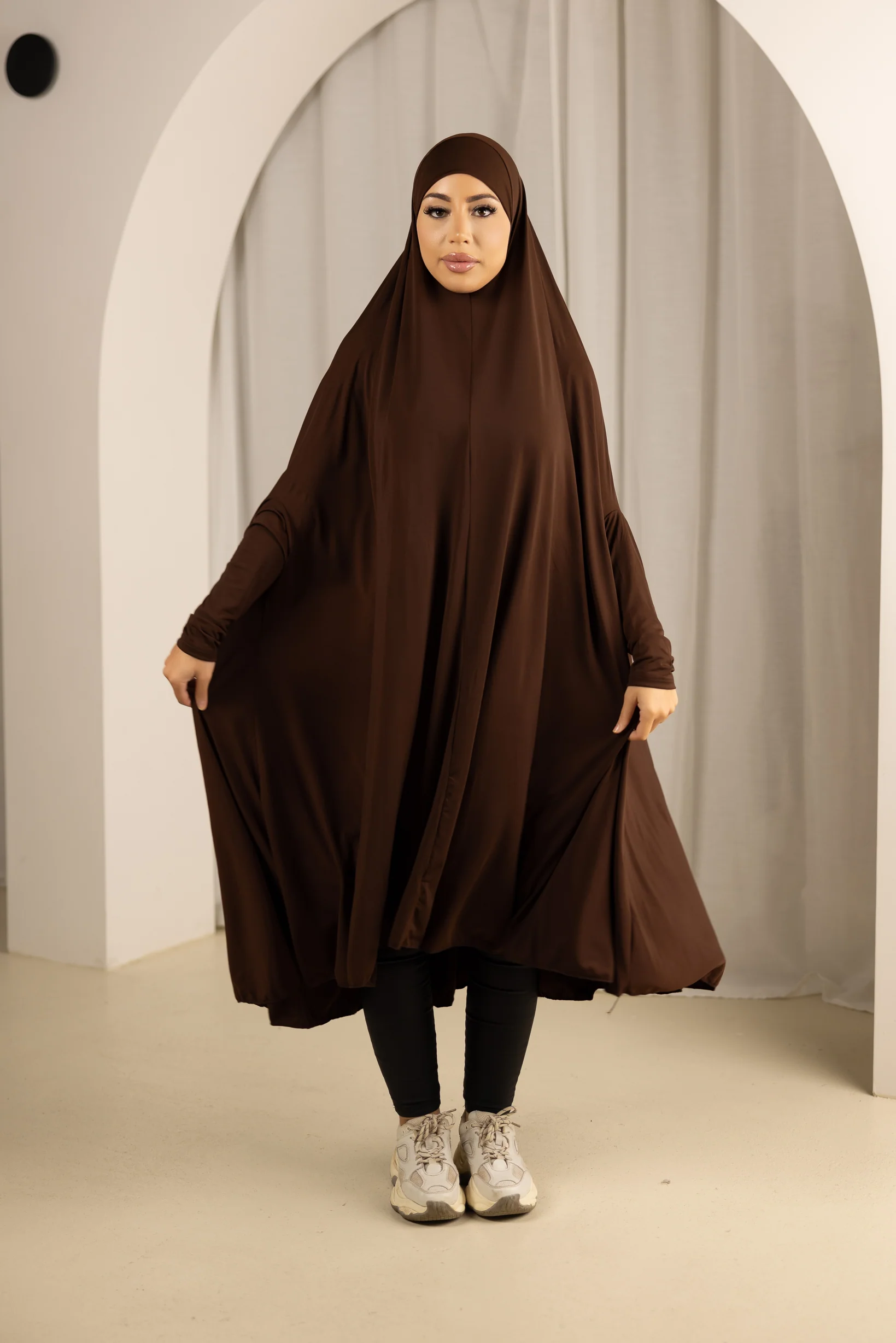 Sleeve Jilbab Panel Fit - Shades of Brown - Image 8