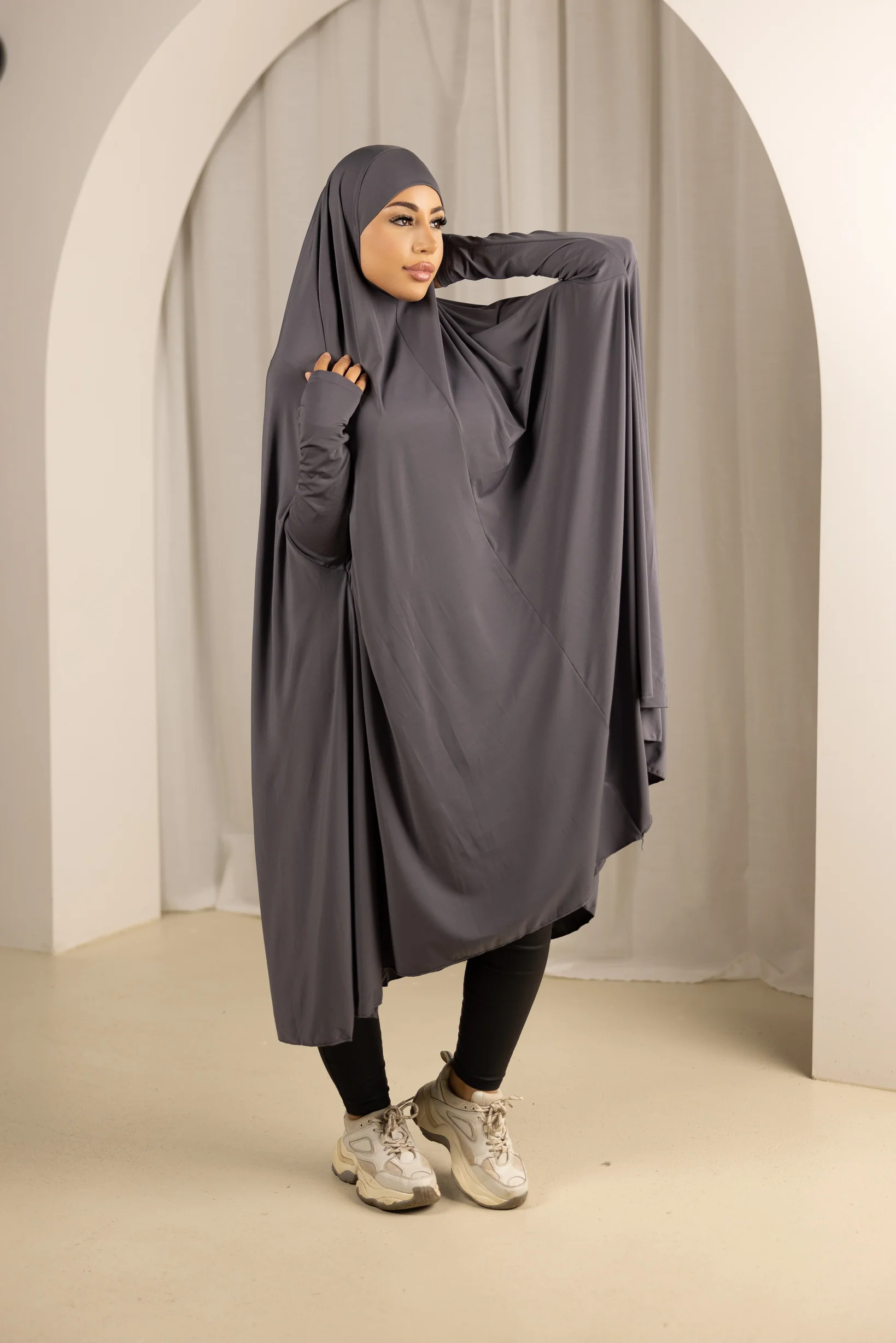 Sleeve Jilbab Panel Fit - Shades of Grey