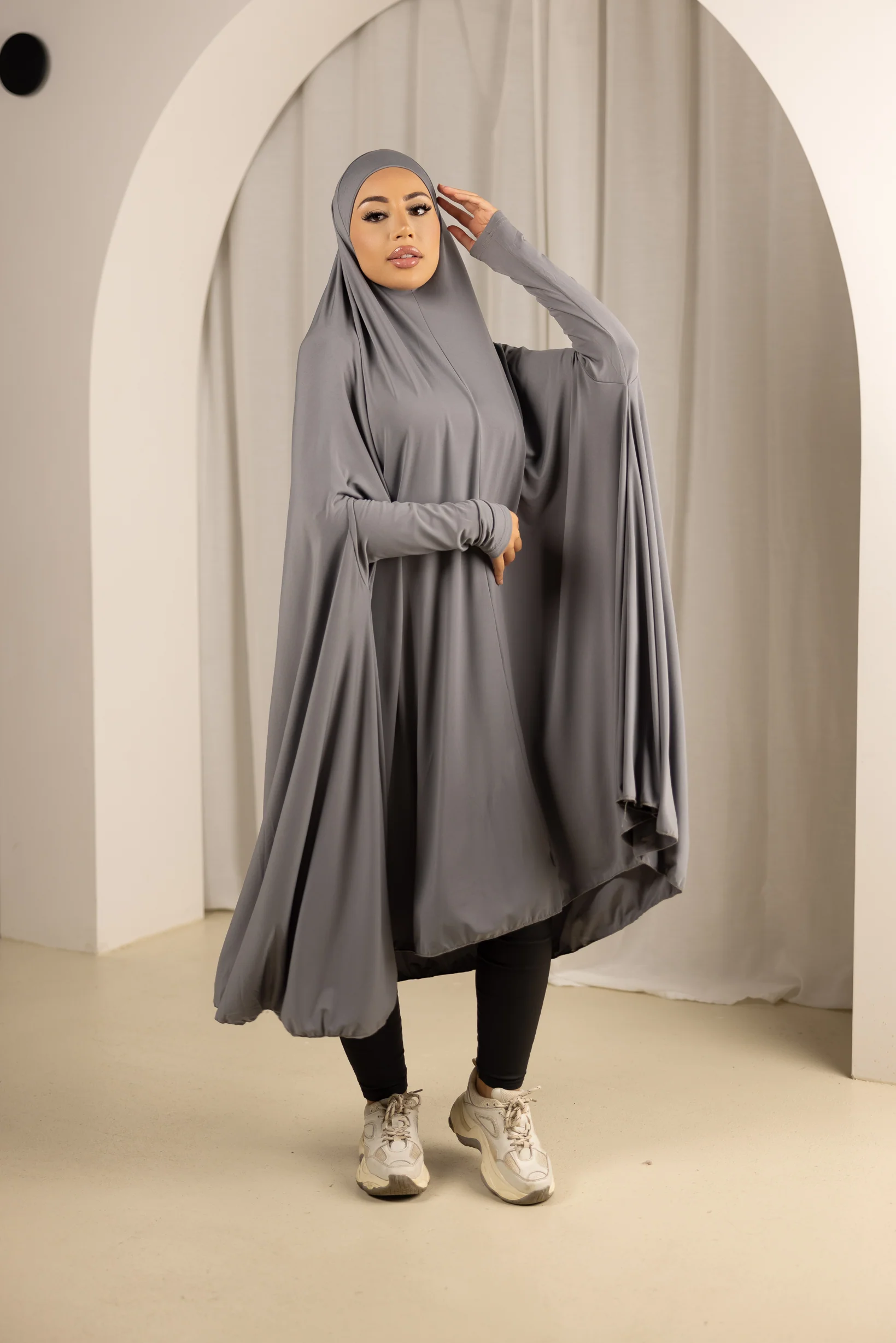 Sleeve Jilbab Panel Fit - Shades of Grey - Image 2