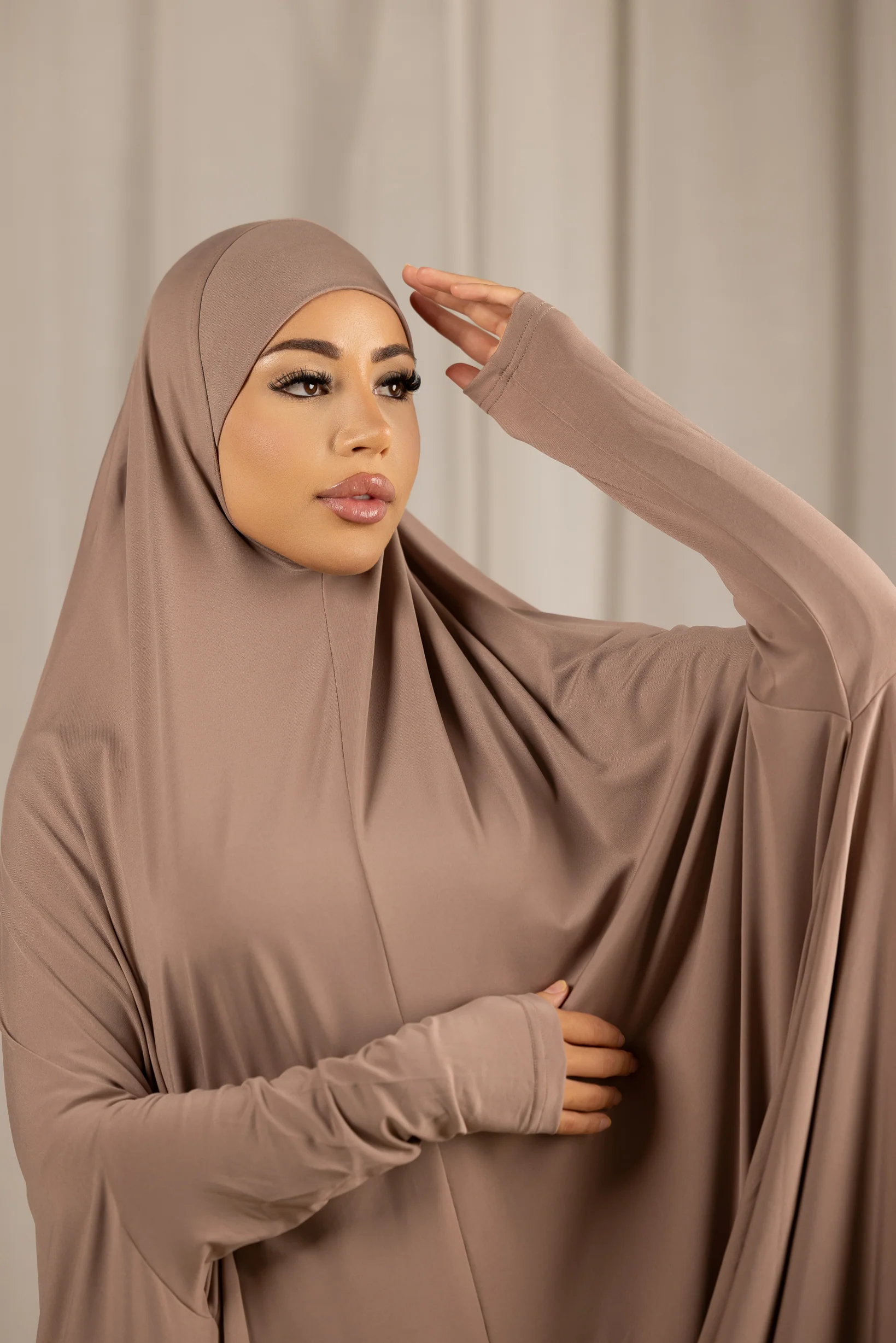 Sleeve Jilbab Panel Fit - Shades of Nude - Image 2