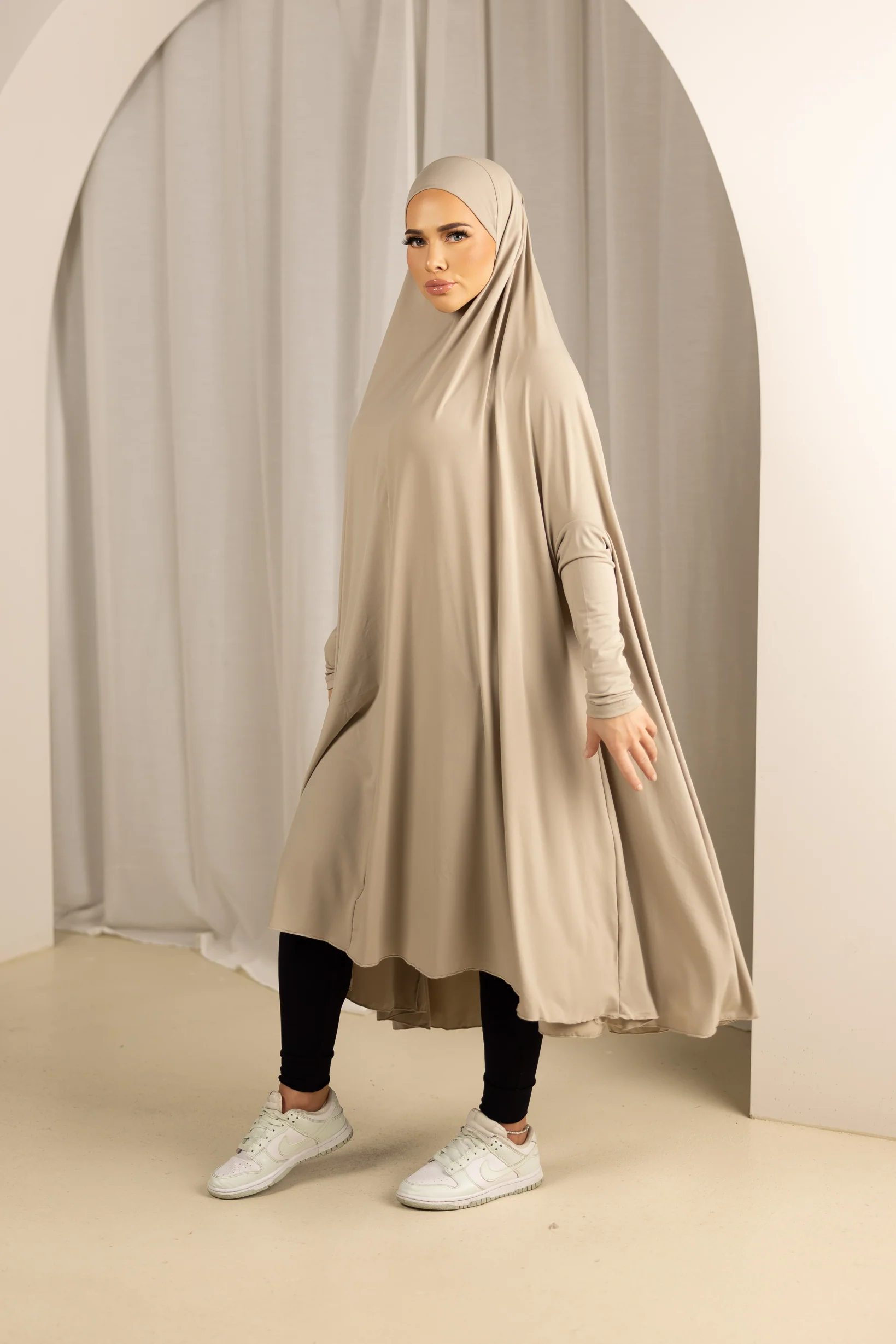 Sleeve Jilbab Panel Fit - Shades of Nude - Image 8