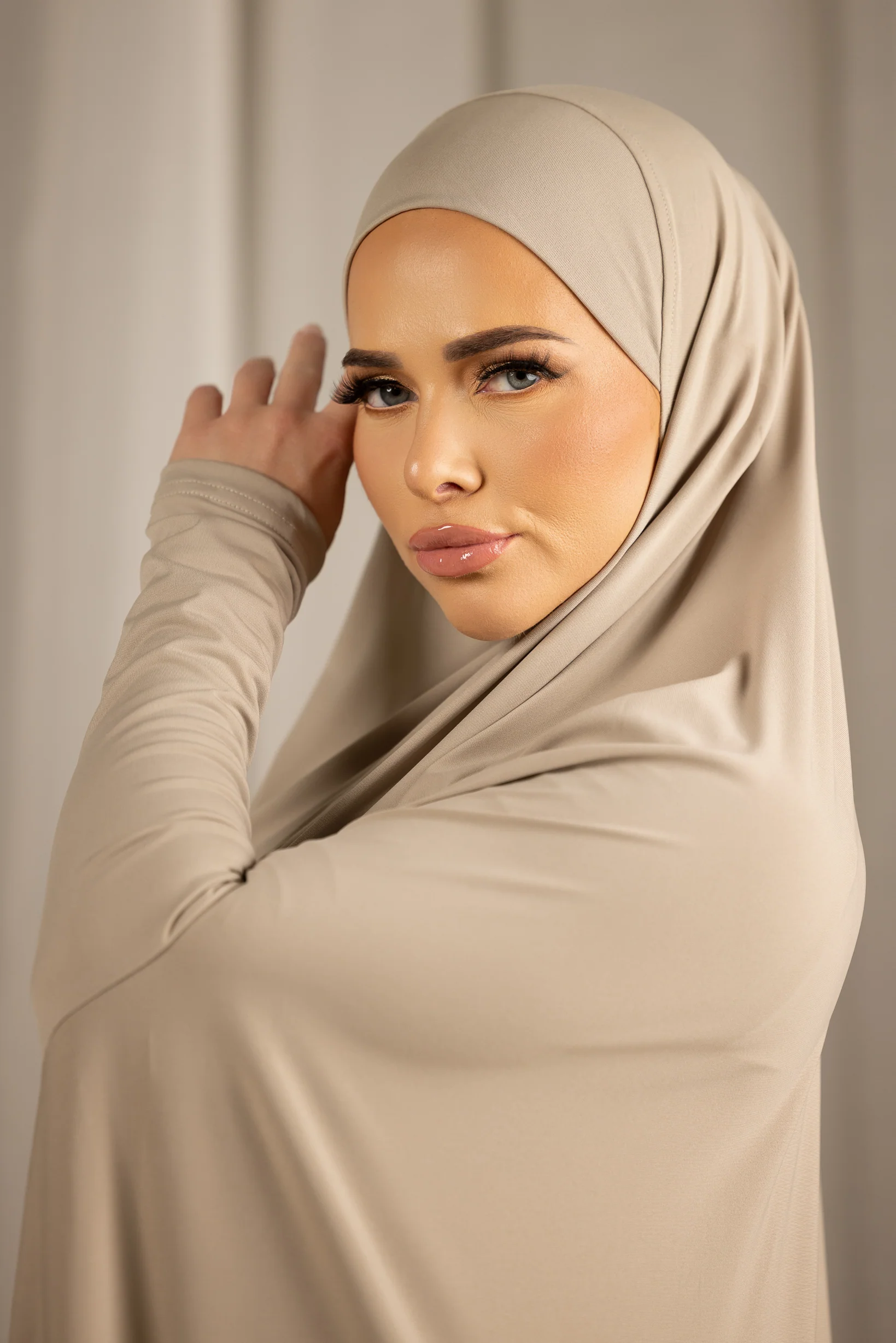 Sleeve Jilbab Panel Fit - Shades of Nude - Image 9
