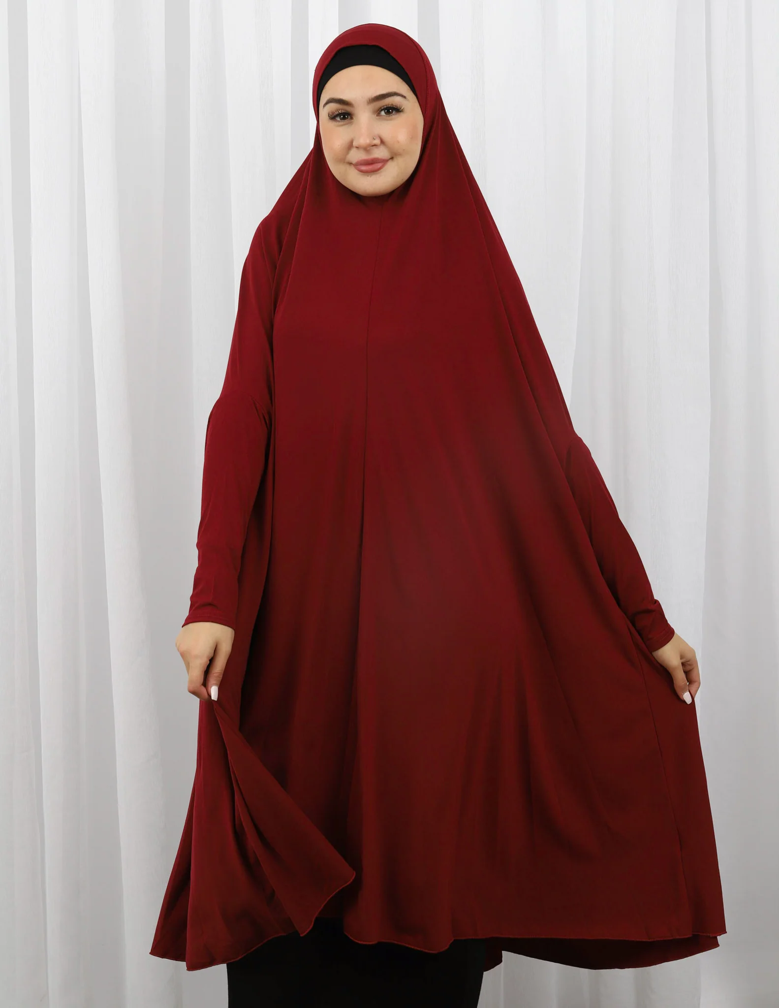 Sleeve Jilbab Panel Fit - Shades of Red - Image 8