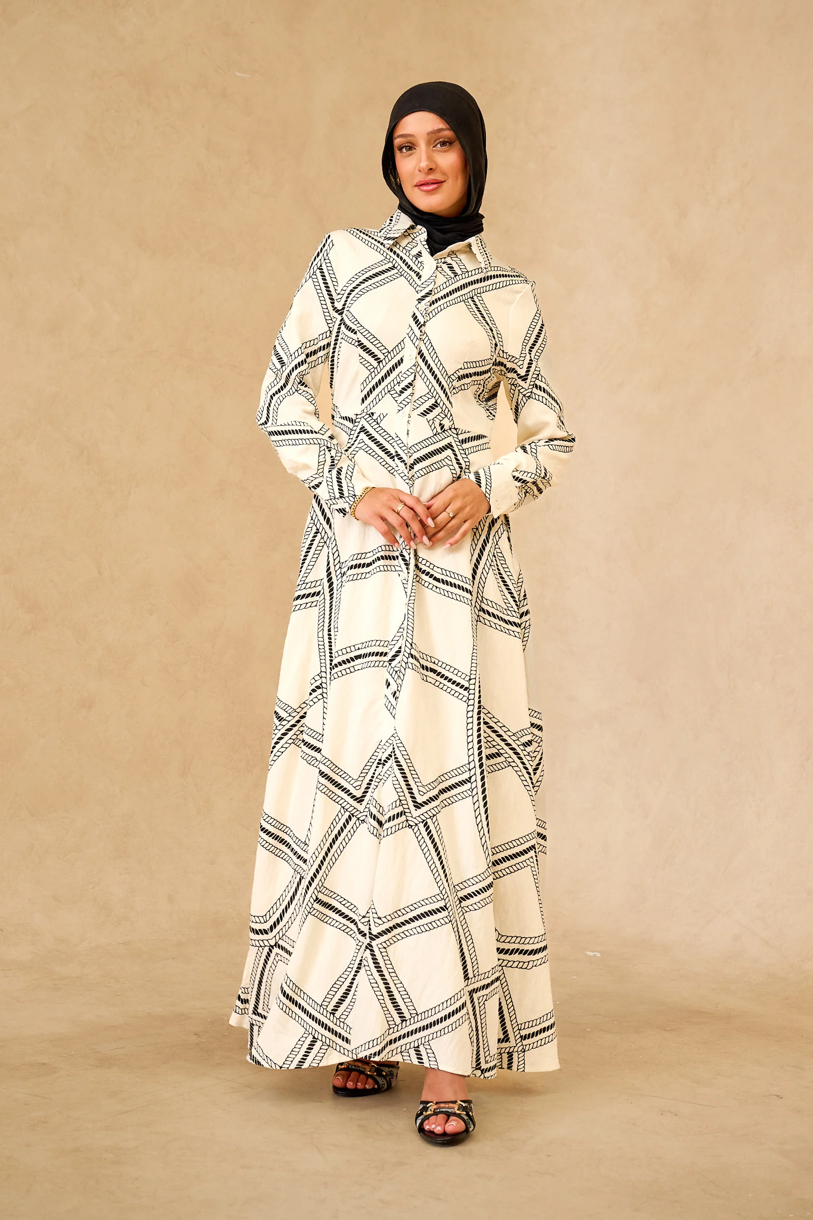 Soleil Maze Shirt Dress - Image 3