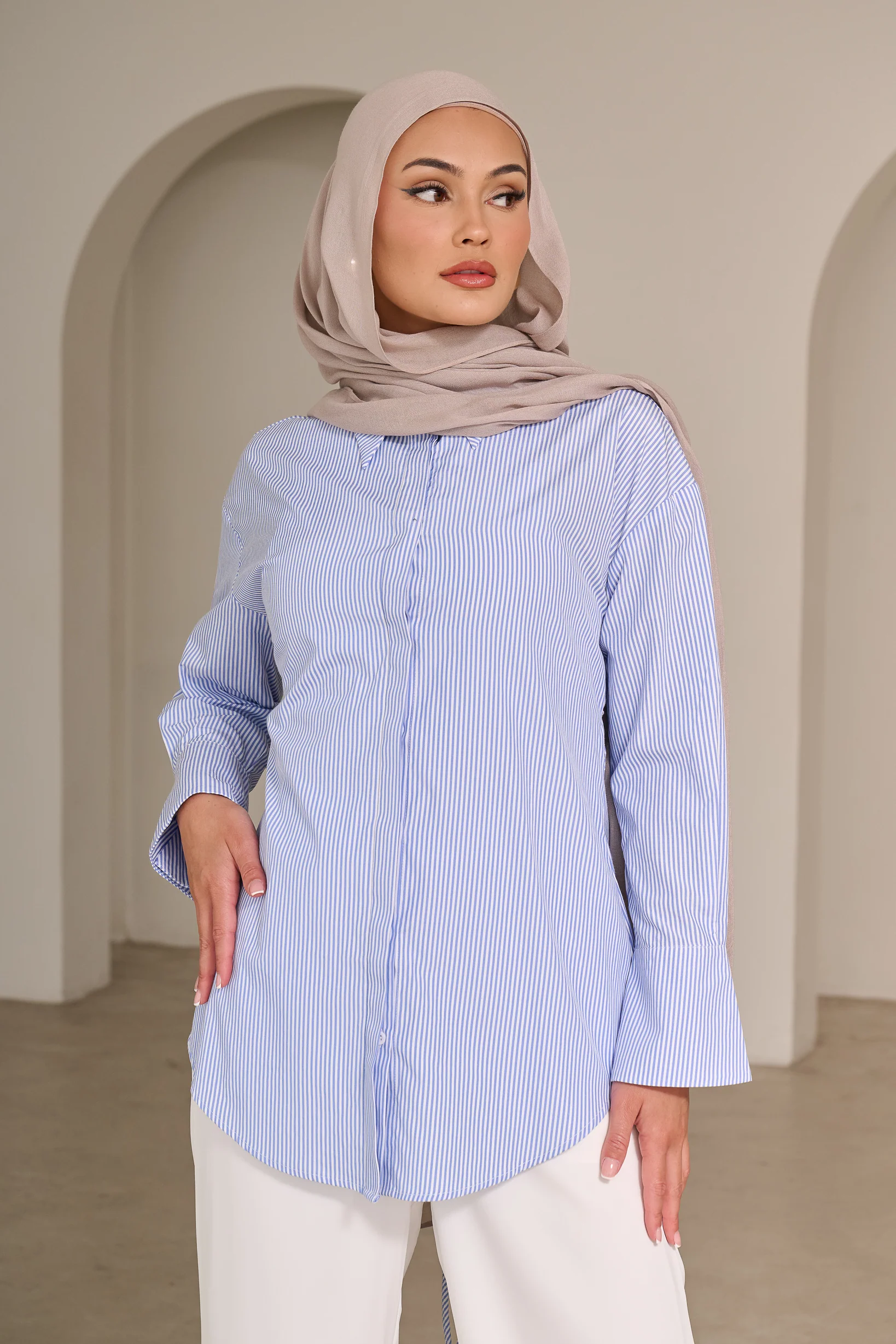 Soleil Pinstripe Shirt - Image 5
