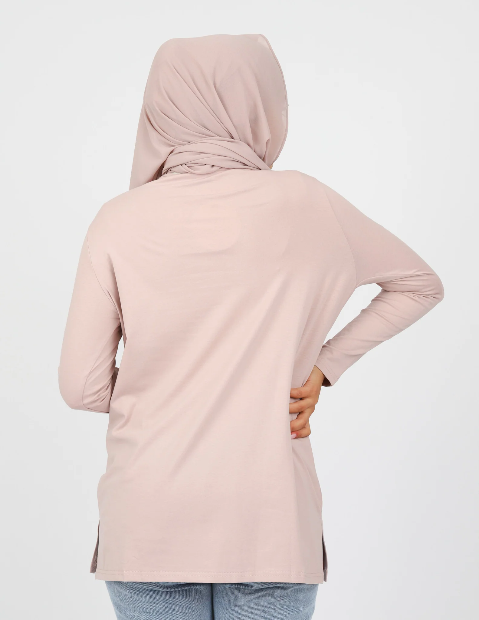 Sporty Straight Hem Top - Light Shades - Image 13