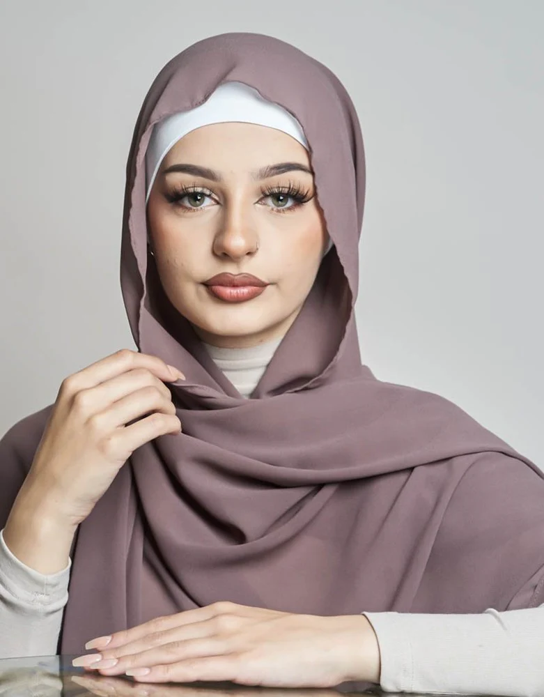 Square Chiffon Shawl - Dark Shades - Image 7