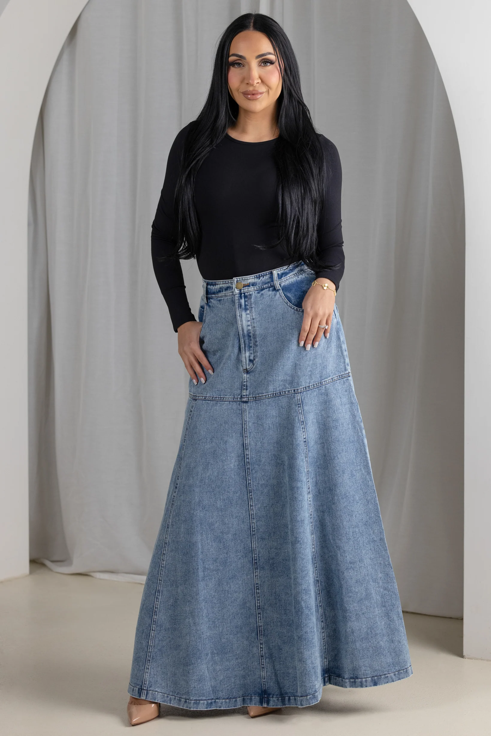 Staple Denim Skirt - Image 6