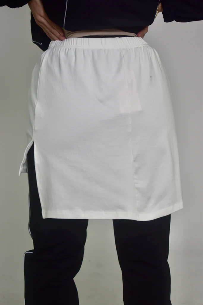 Straight Hi Lo Layering Skirt - Image 4