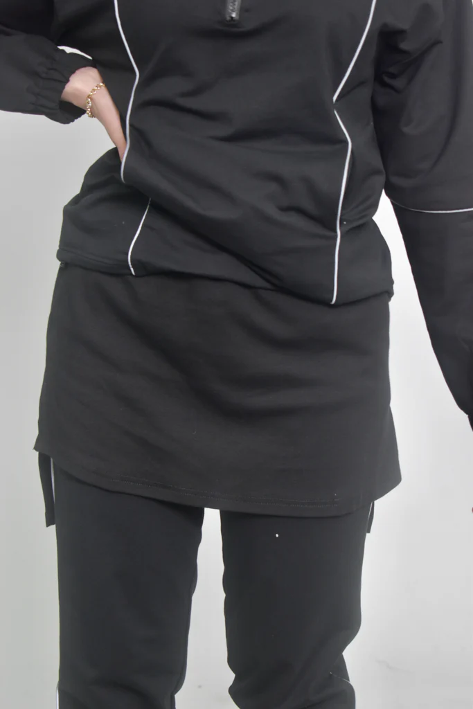 Straight Hi Lo Layering Skirt - Image 5