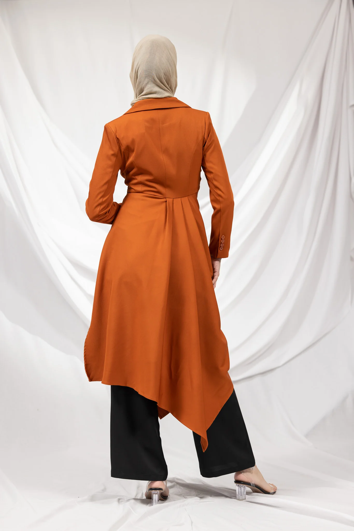 The Crescent Csillia Side Drape Jacket - Image 3