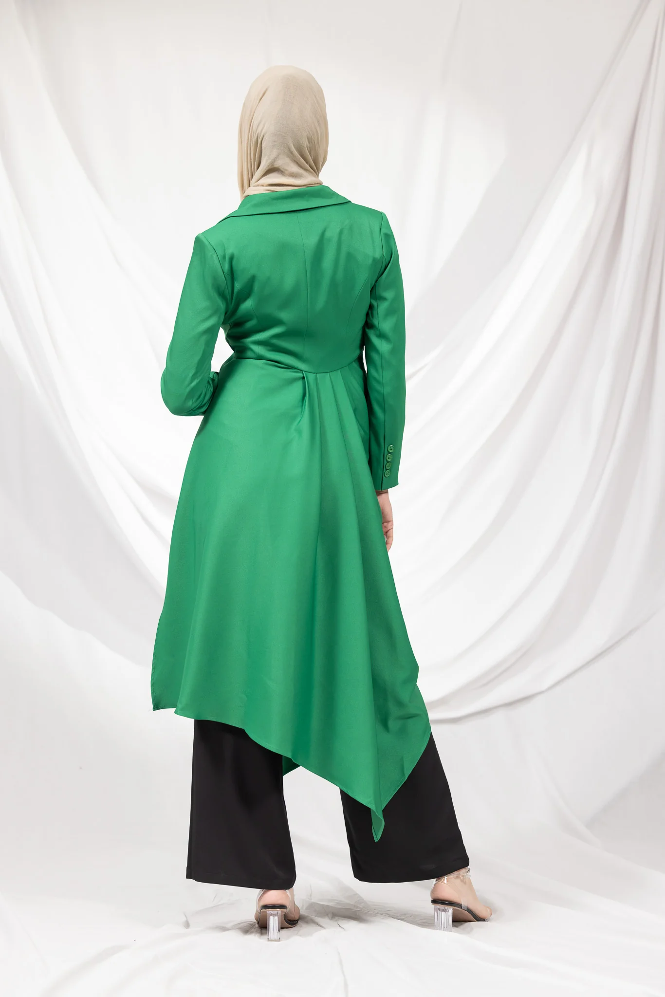 The Crescent Csillia Side Drape Jacket - Image 8