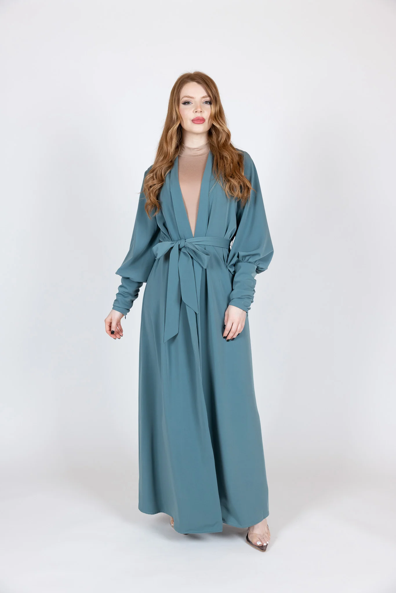 The Crescent Faraya Satin Detailed Cardigan - Image 4