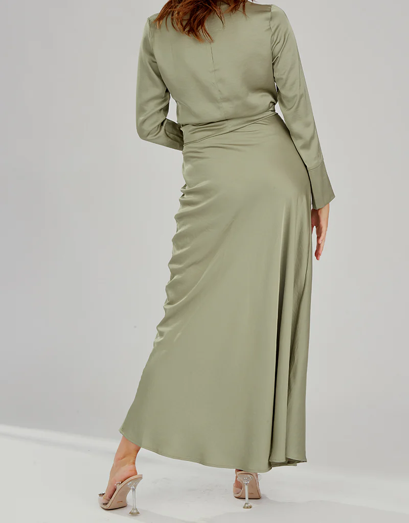 The Crescent Modish Satin Skirt - Light Shades - Image 16