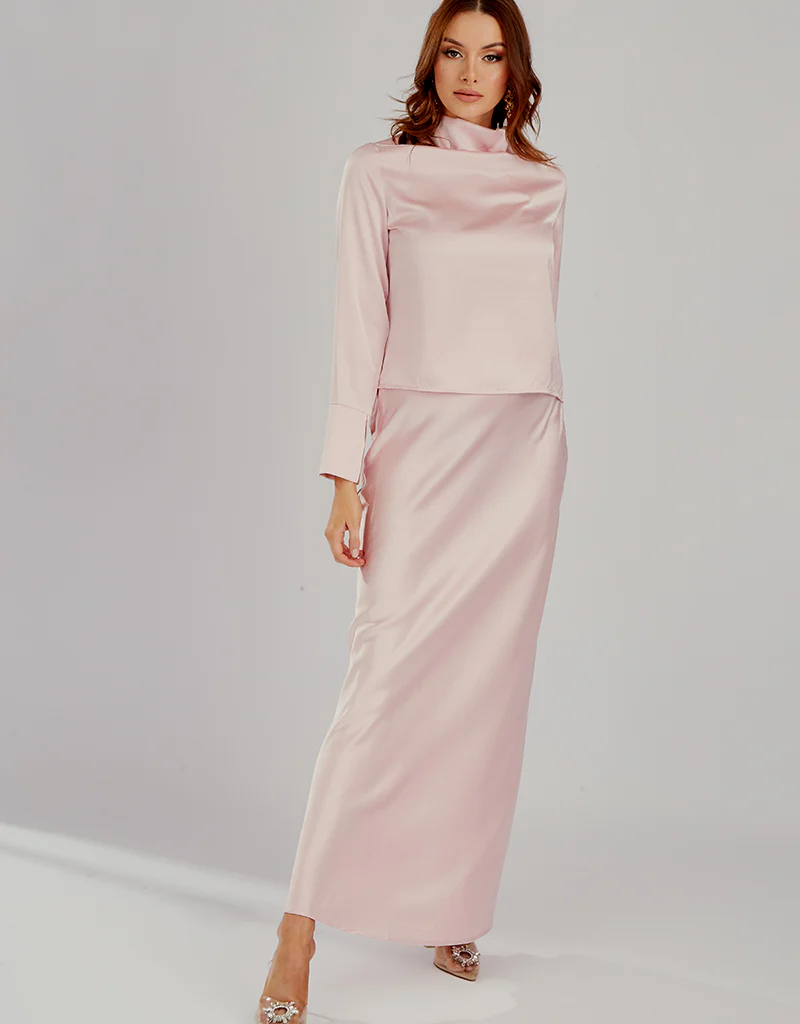 The Crescent Modish Satin Skirt - Light Shades - Image 7