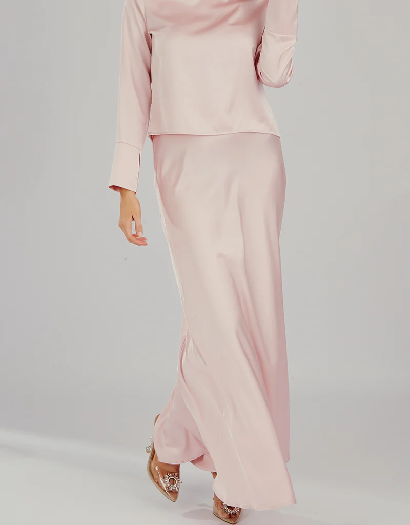The Crescent Modish Satin Skirt - Light Shades - Image 8