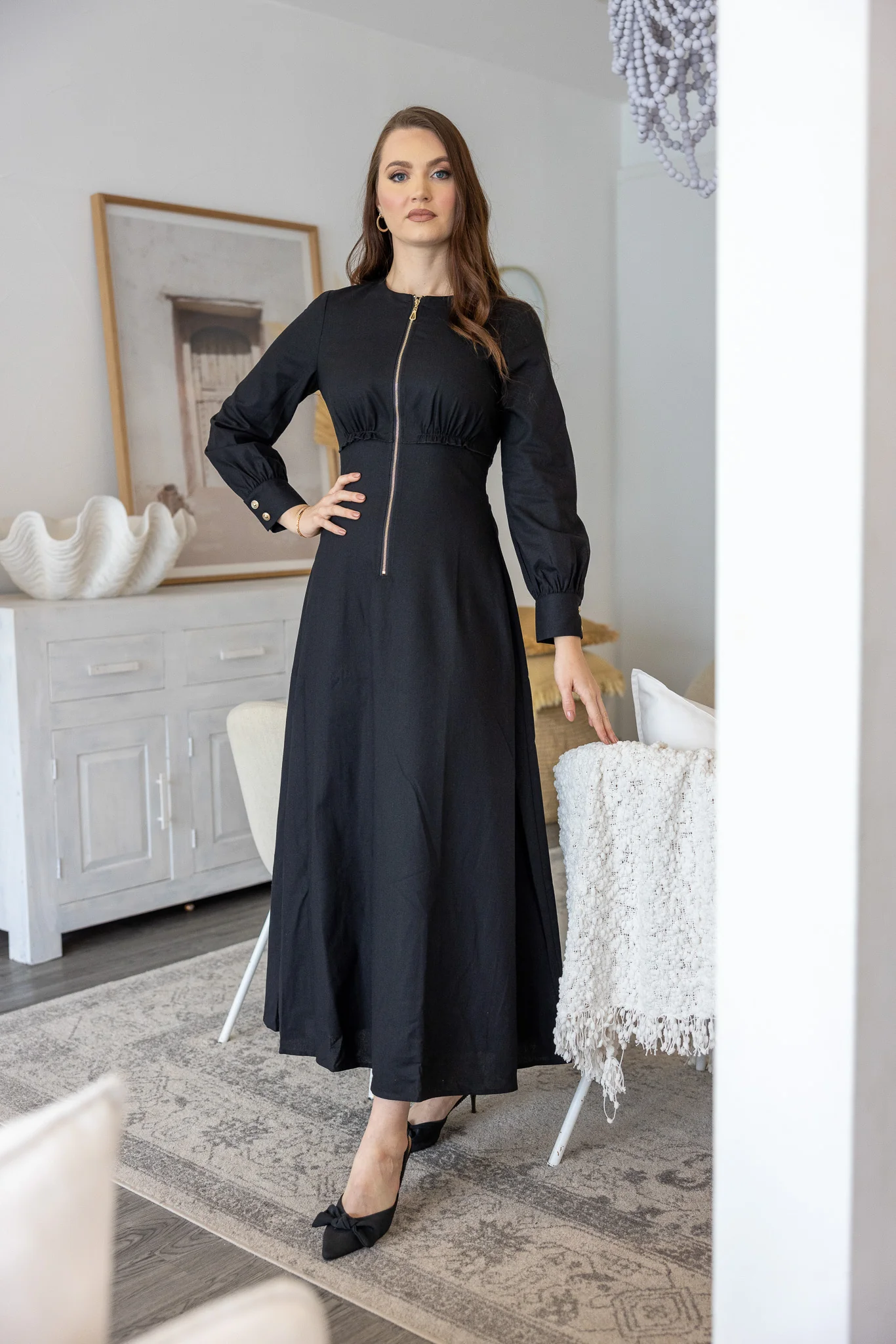 The Crescent Oakley Zip Maxi Dress - Image 6