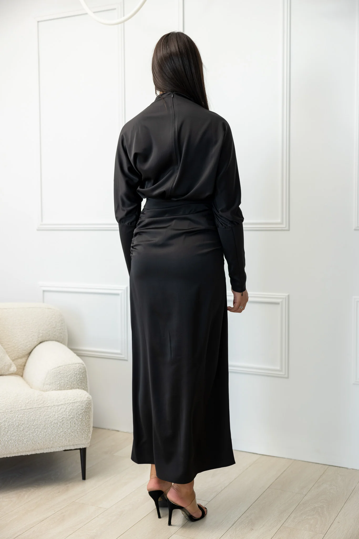 The Crescent Riona Satin Detailed Skirt - Image 3