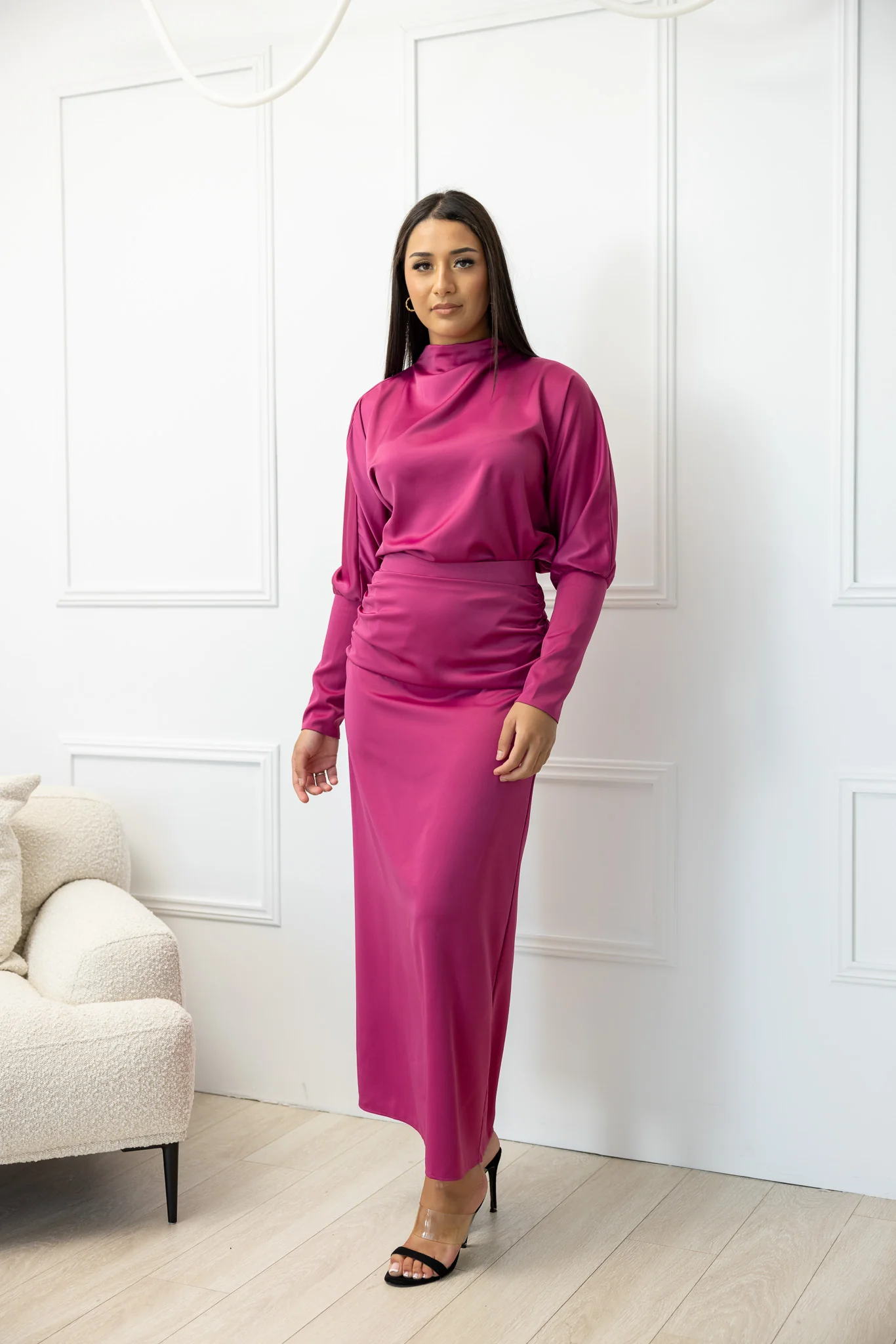 The Crescent Riona Satin Detailed Top - Image 2
