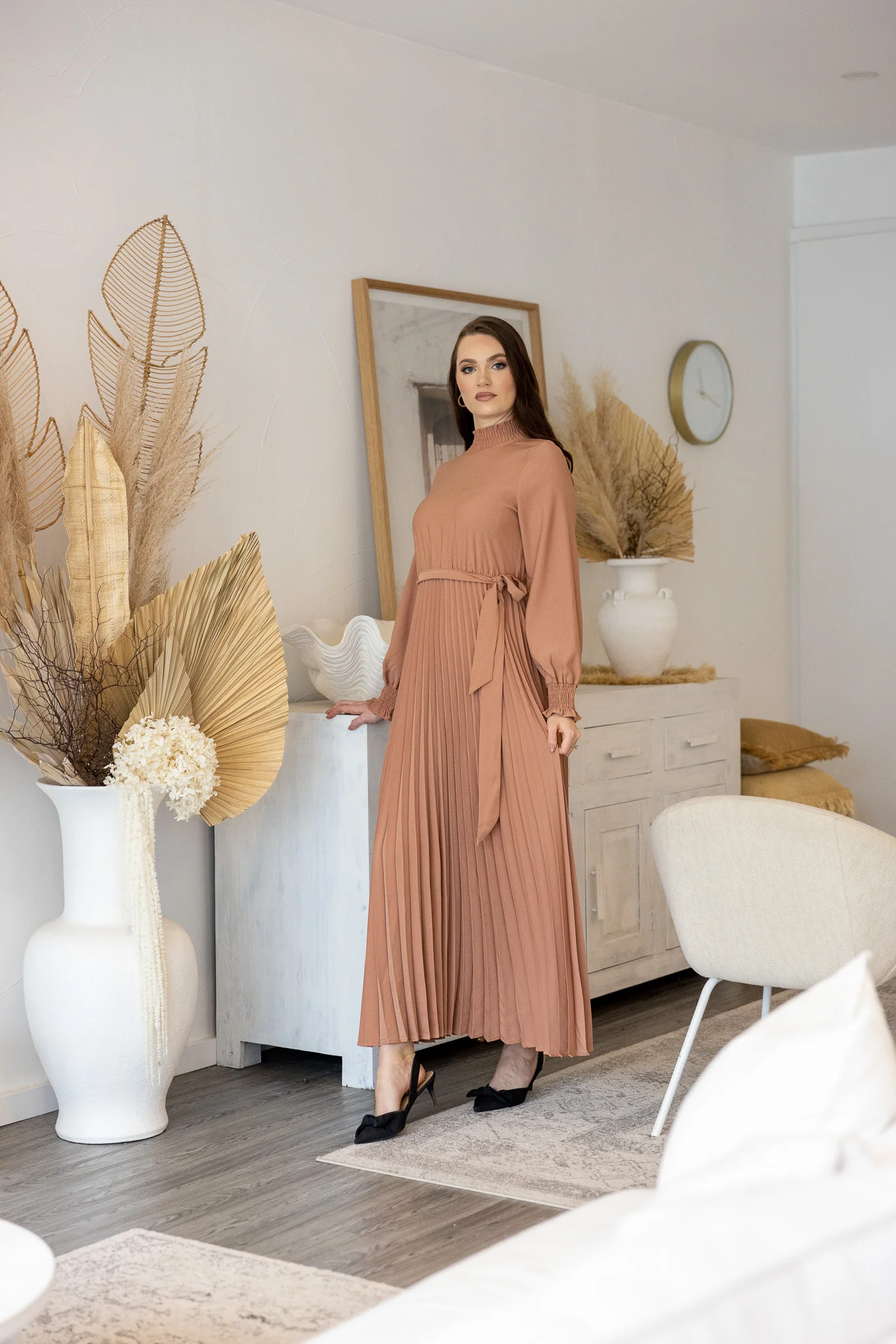 The Crescent Simona Detailed Pleat Dress - Image 5