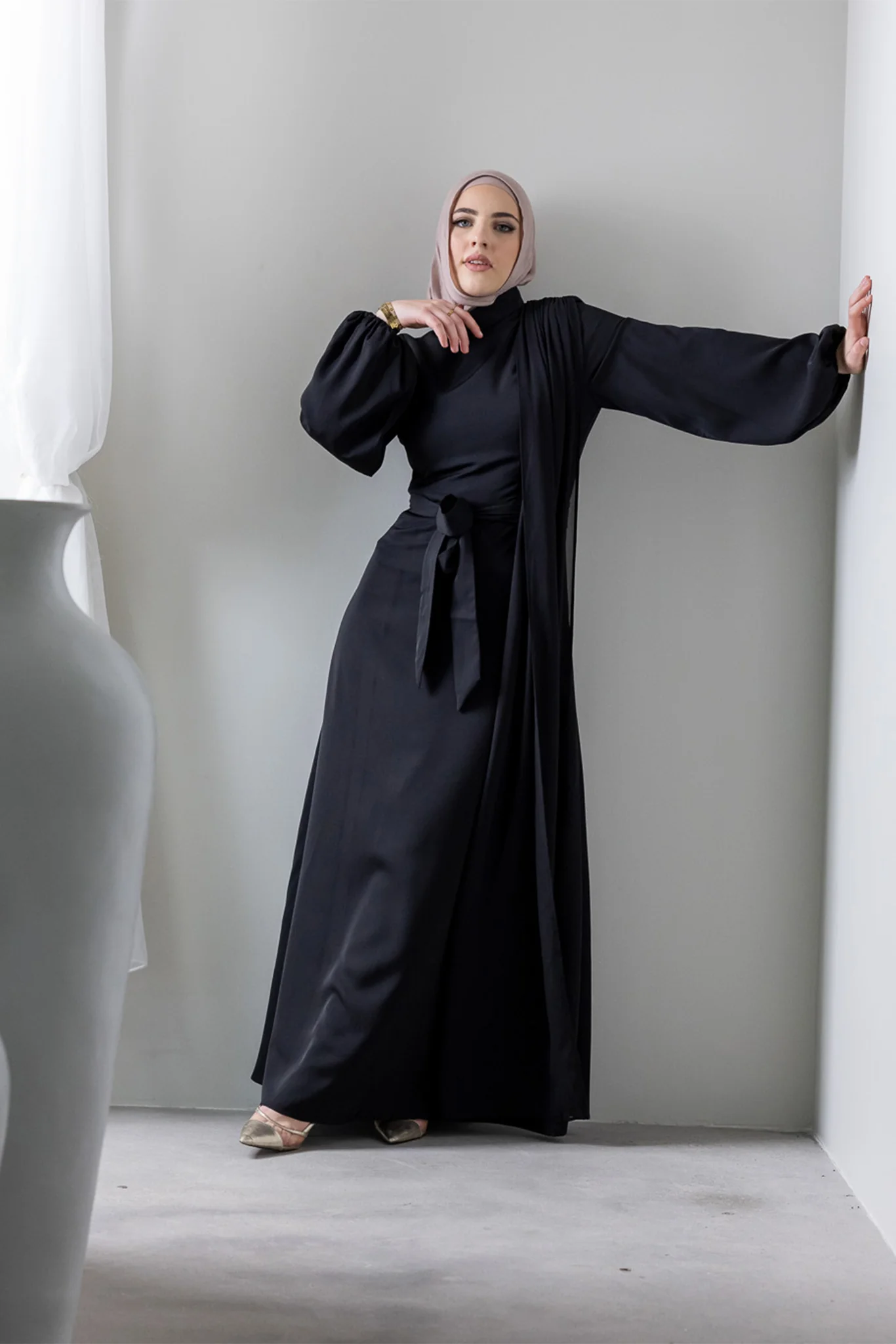The Crescent Sundar Drape Dress - Image 11