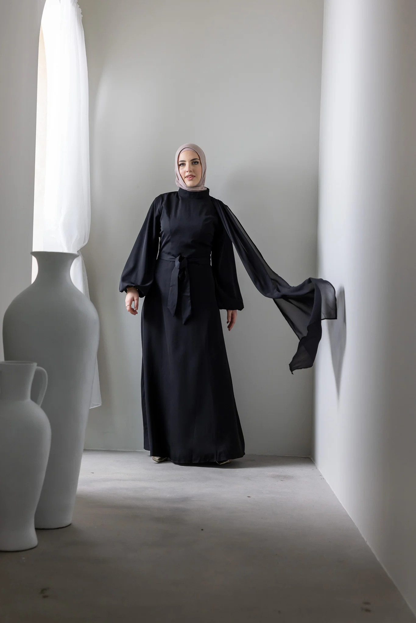 The Crescent Sundar Drape Dress - Image 6