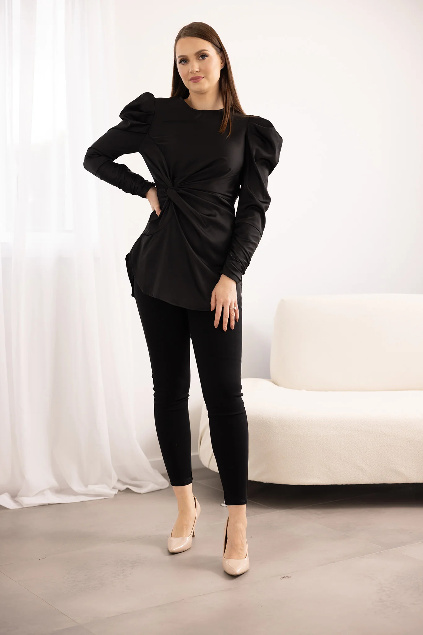The Crescent Wynona Satin Blouse - Image 10