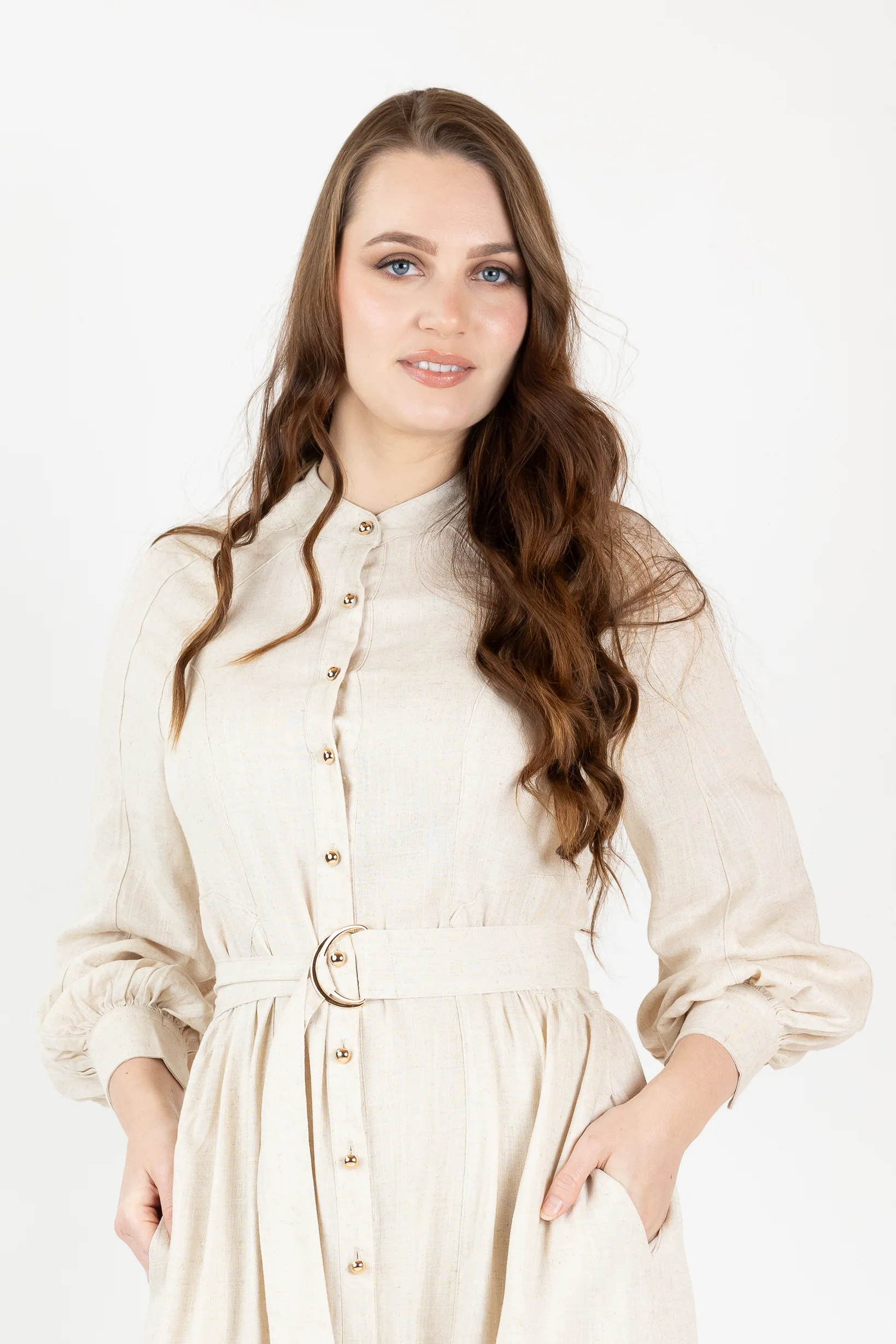 The Grand Adella Linen Maxi Dress - Image 17