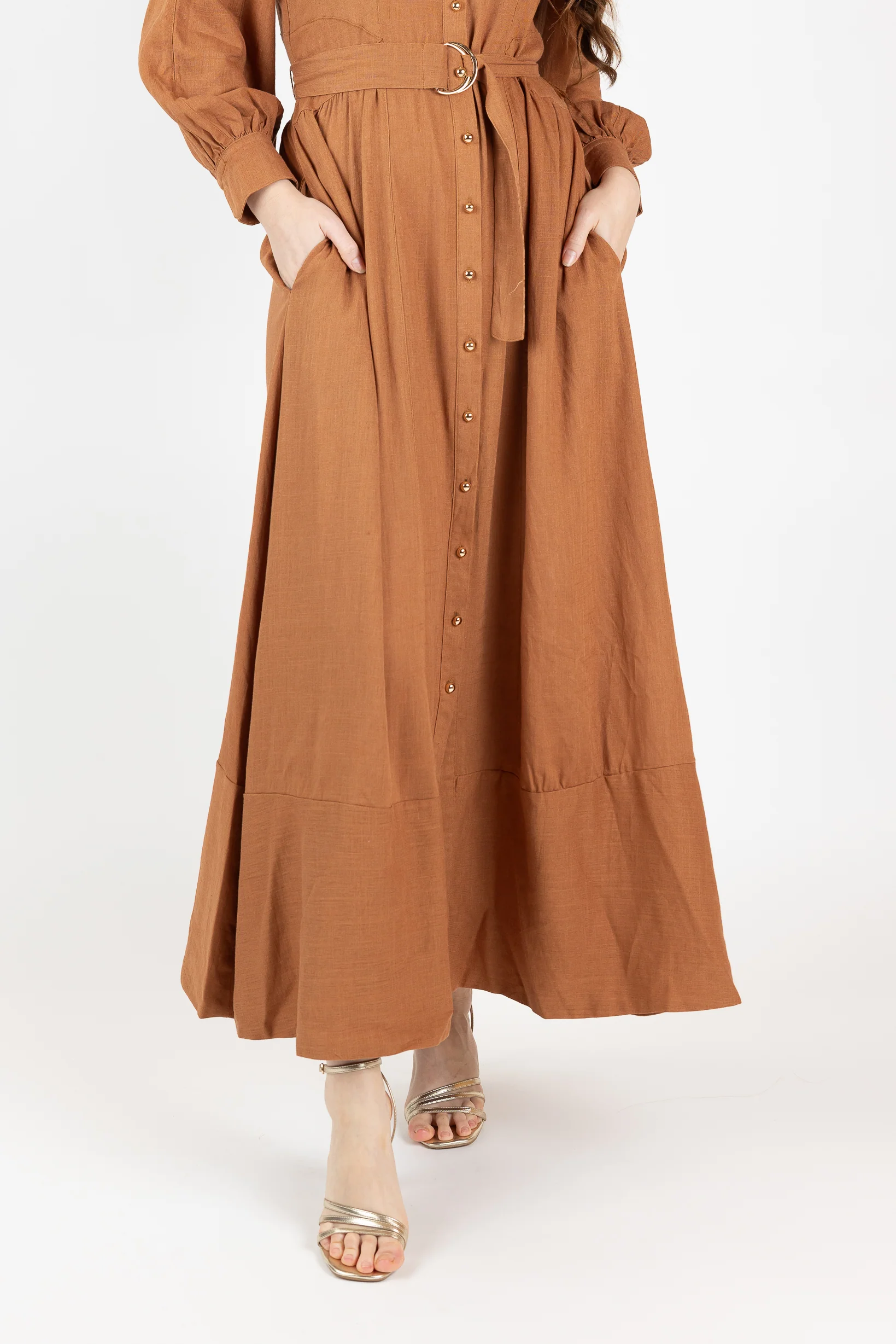 The Grand Adella Linen Maxi Dress - Image 6