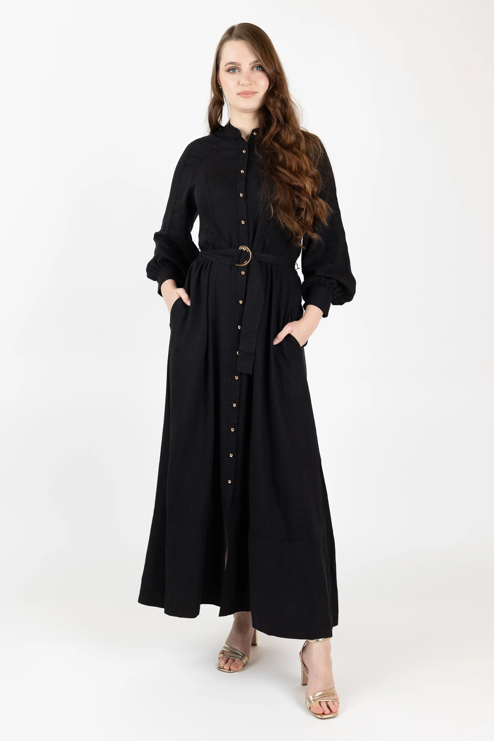 The Grand Adella Linen Maxi Dress - Image 7