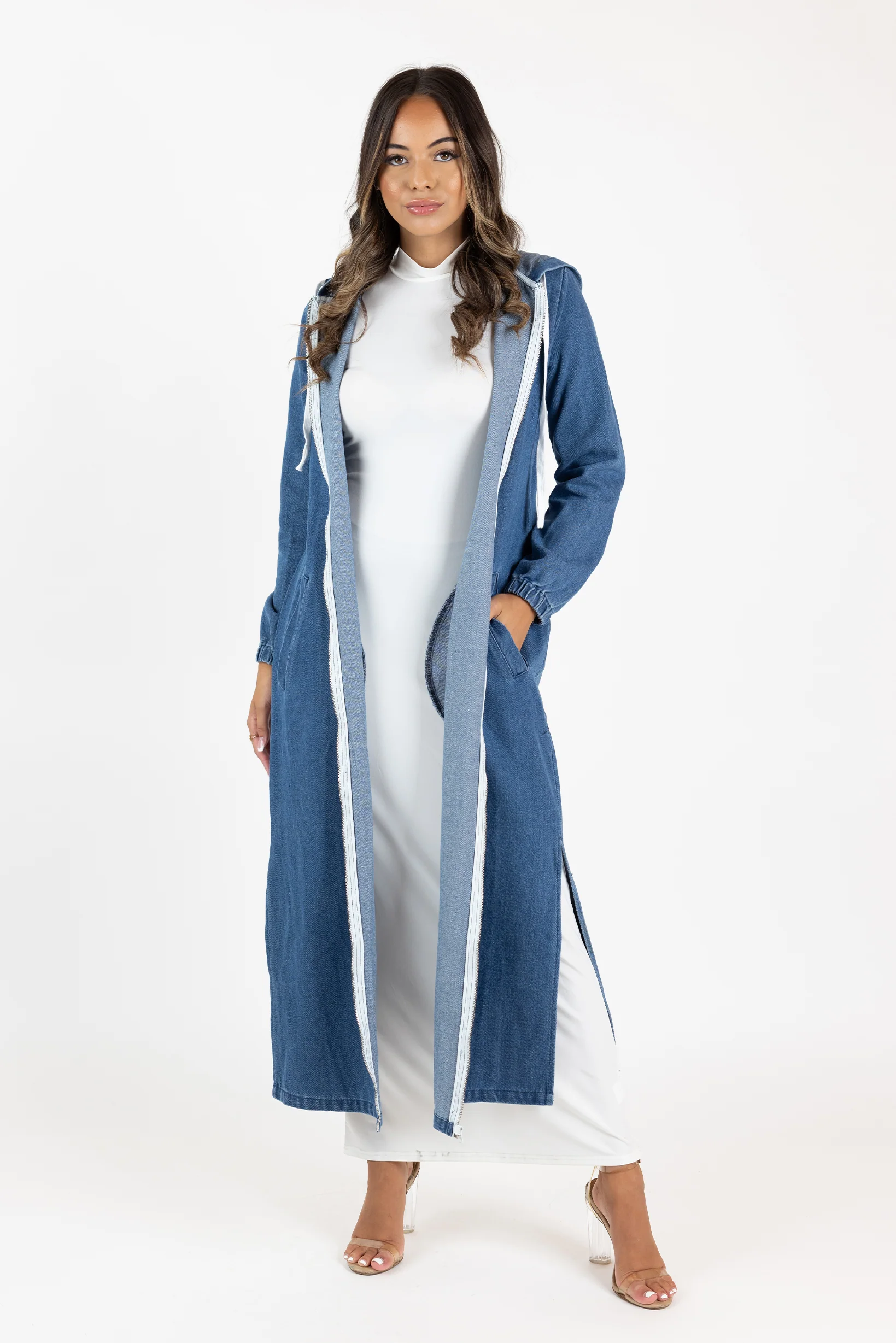 The Grand Denim Zip Trench - Image 5