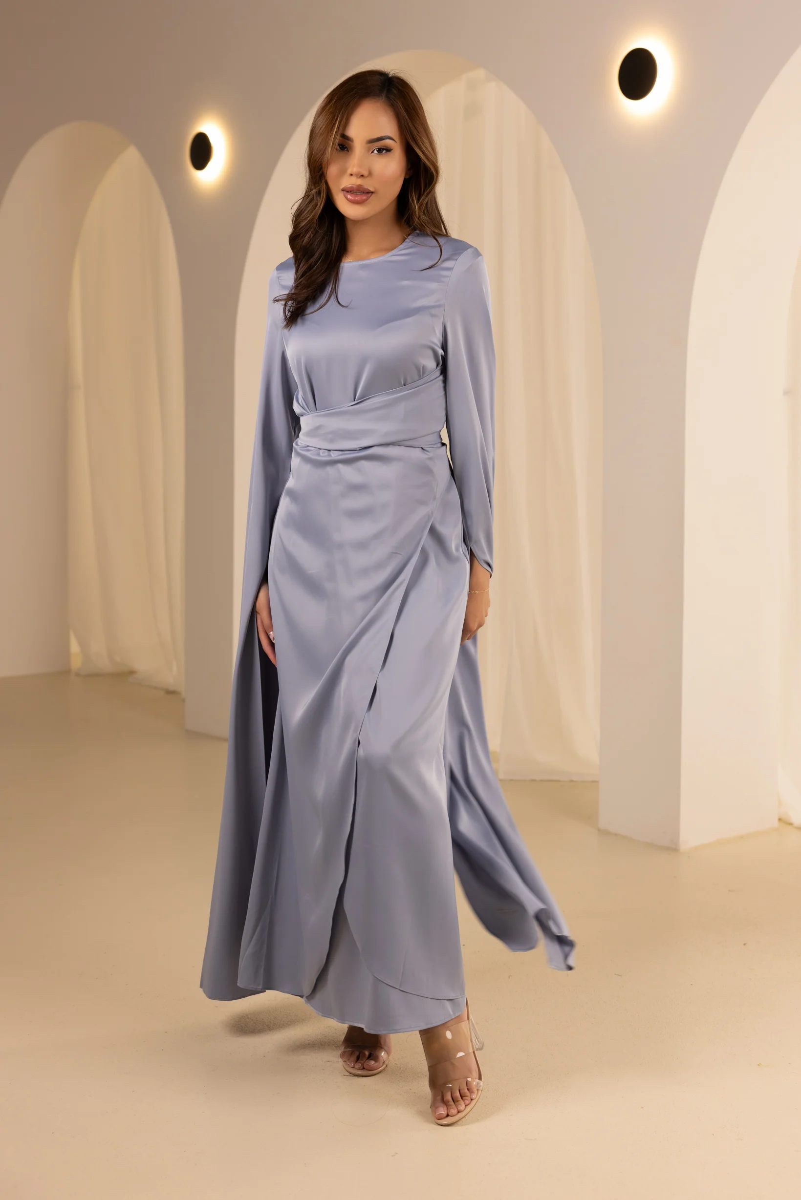 The Grand Diyana Drape Sleeve Dress - Image 3