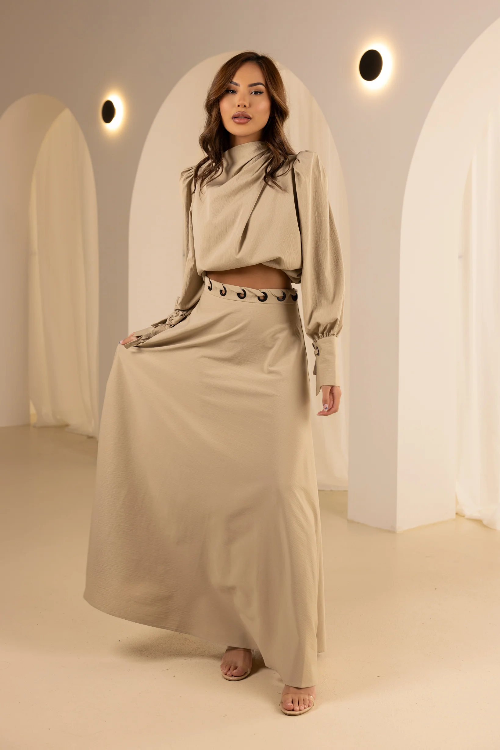 The Grand Eyelet Maxi Skirt - Image 3