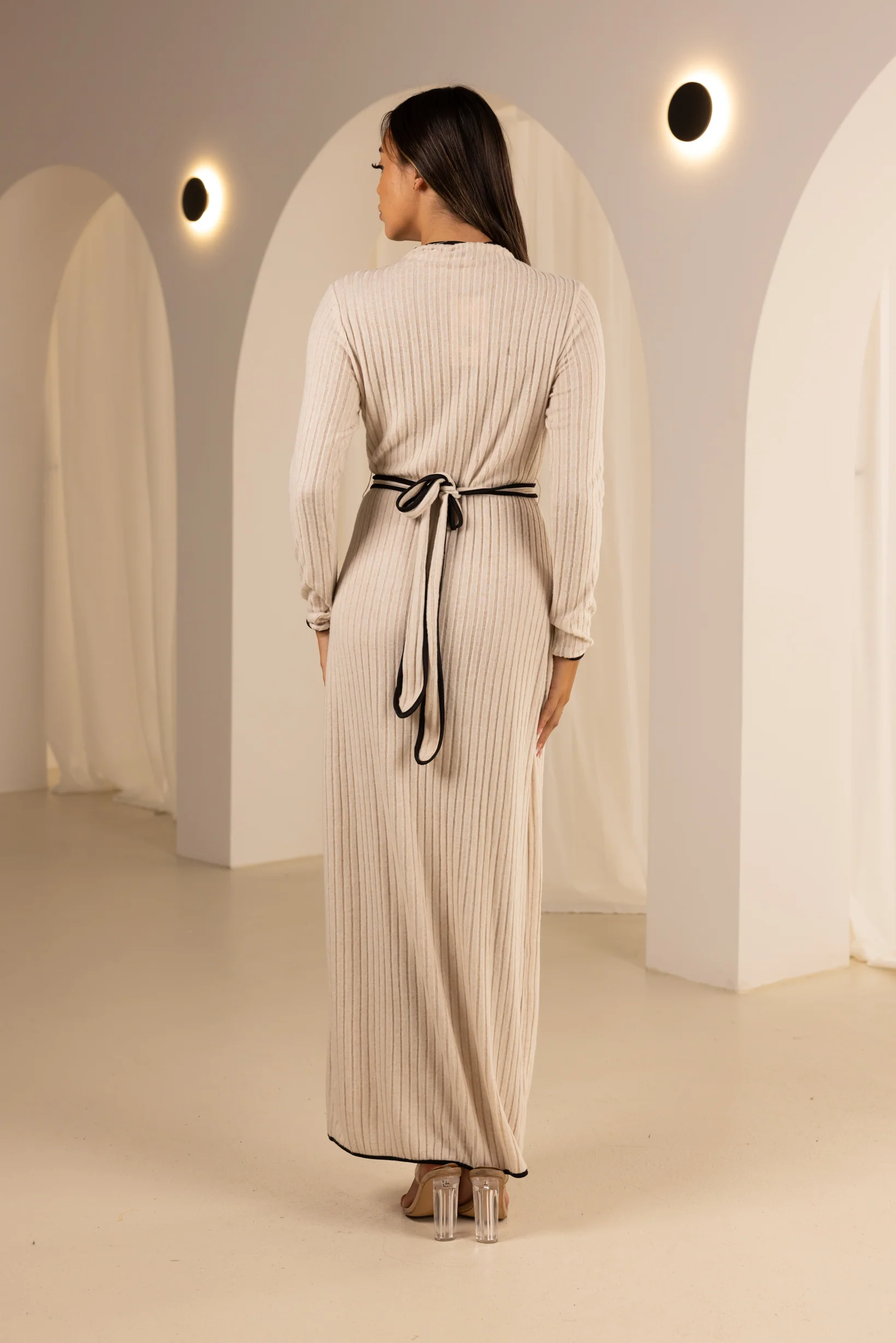The Grand Piping Knit Dress - Image 5