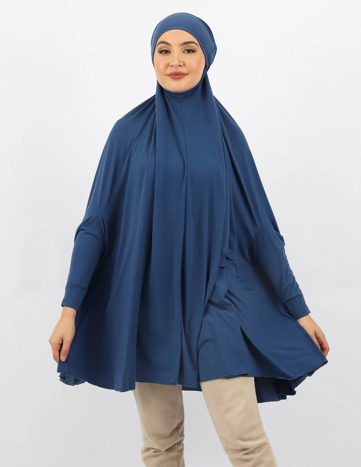 Tie Back Jilbab Sleeves - Shades of Blue - Image 16