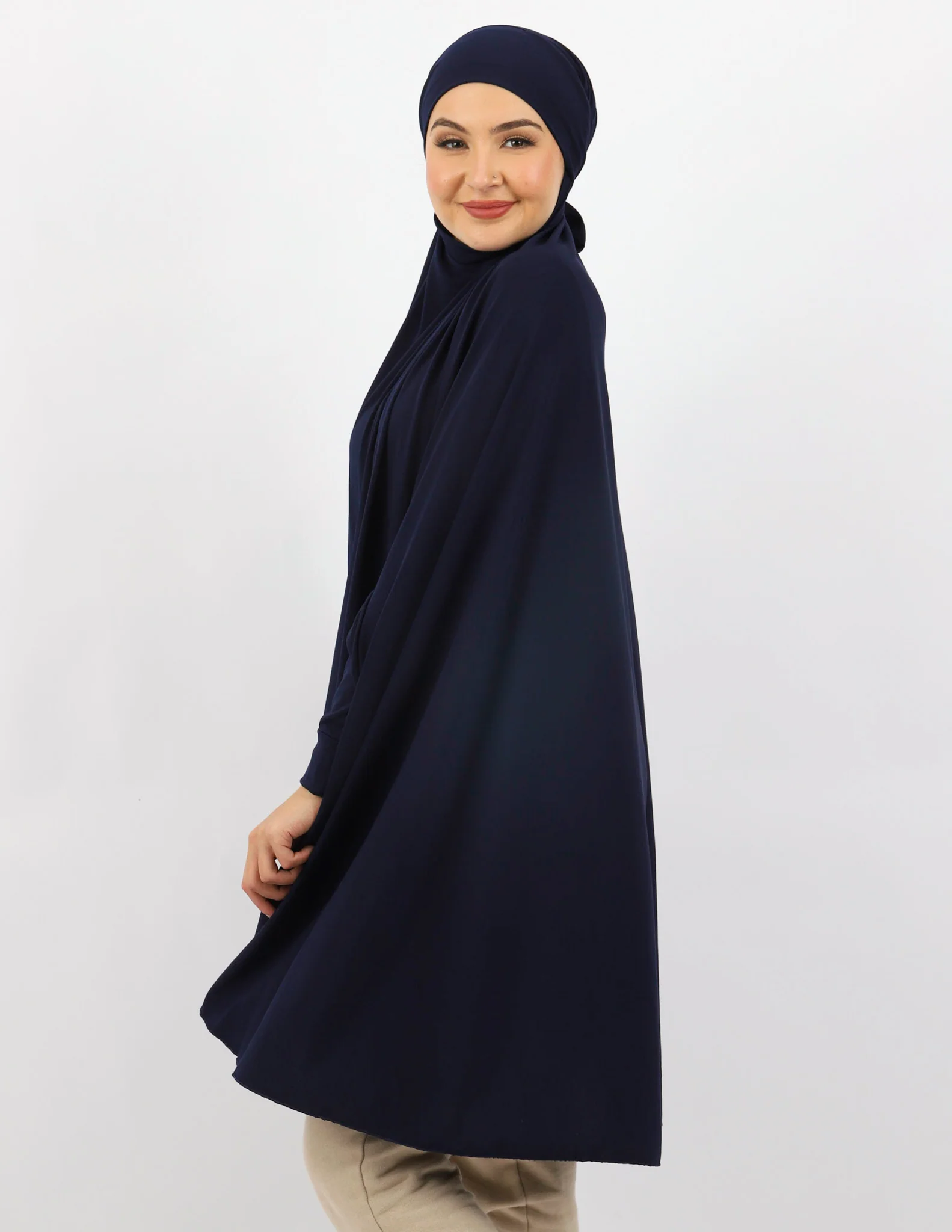 Tie Back Jilbab Sleeves - Shades of Blue - Image 19