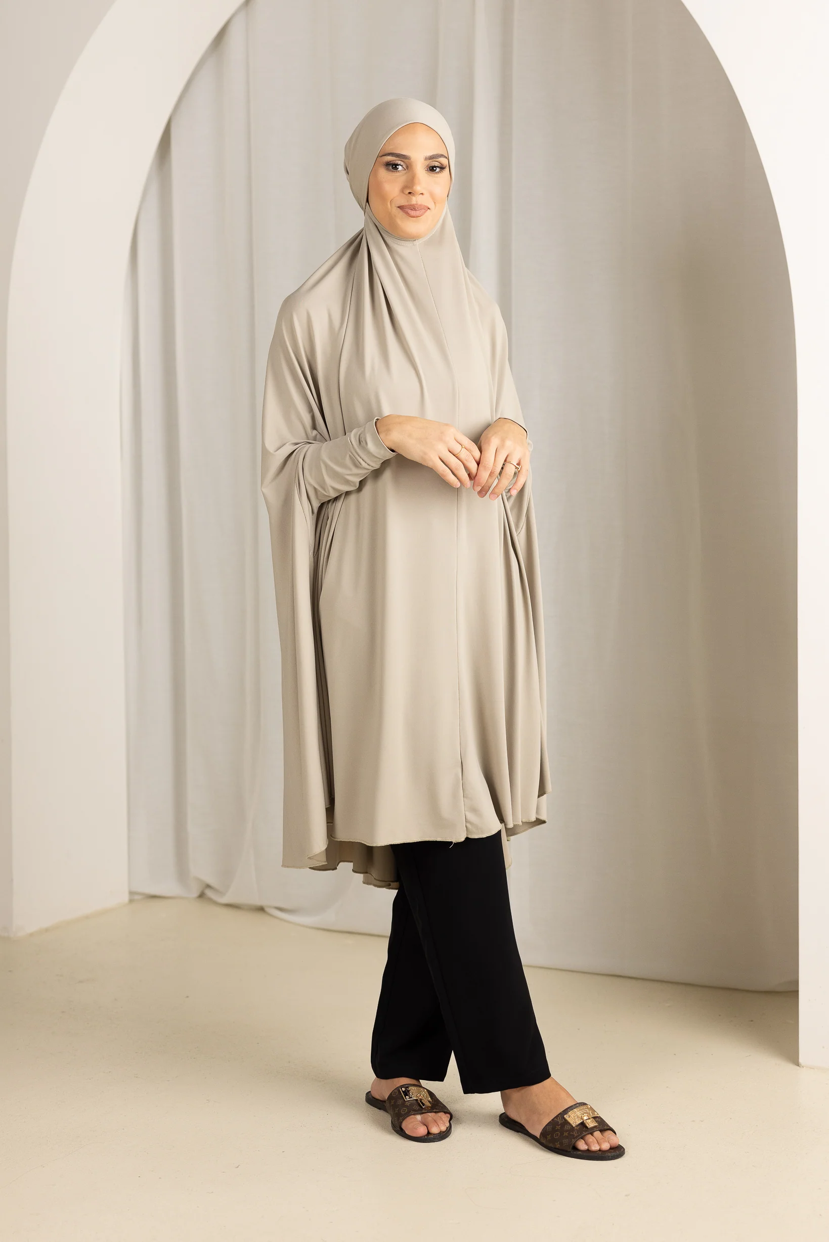 Tie Back Jilbab Sleeves - Shades of Nude - Image 7