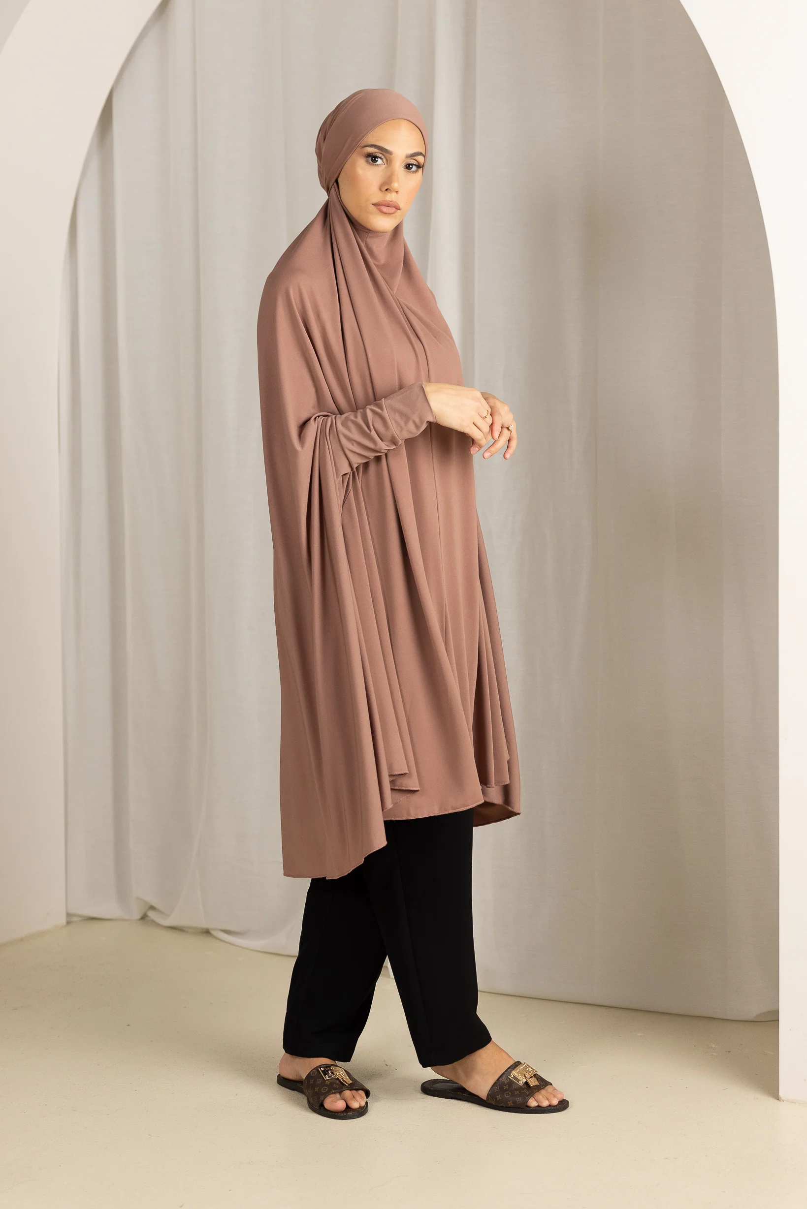 Tie Back Jilbab Sleeves - Shades of Pink - Image 3