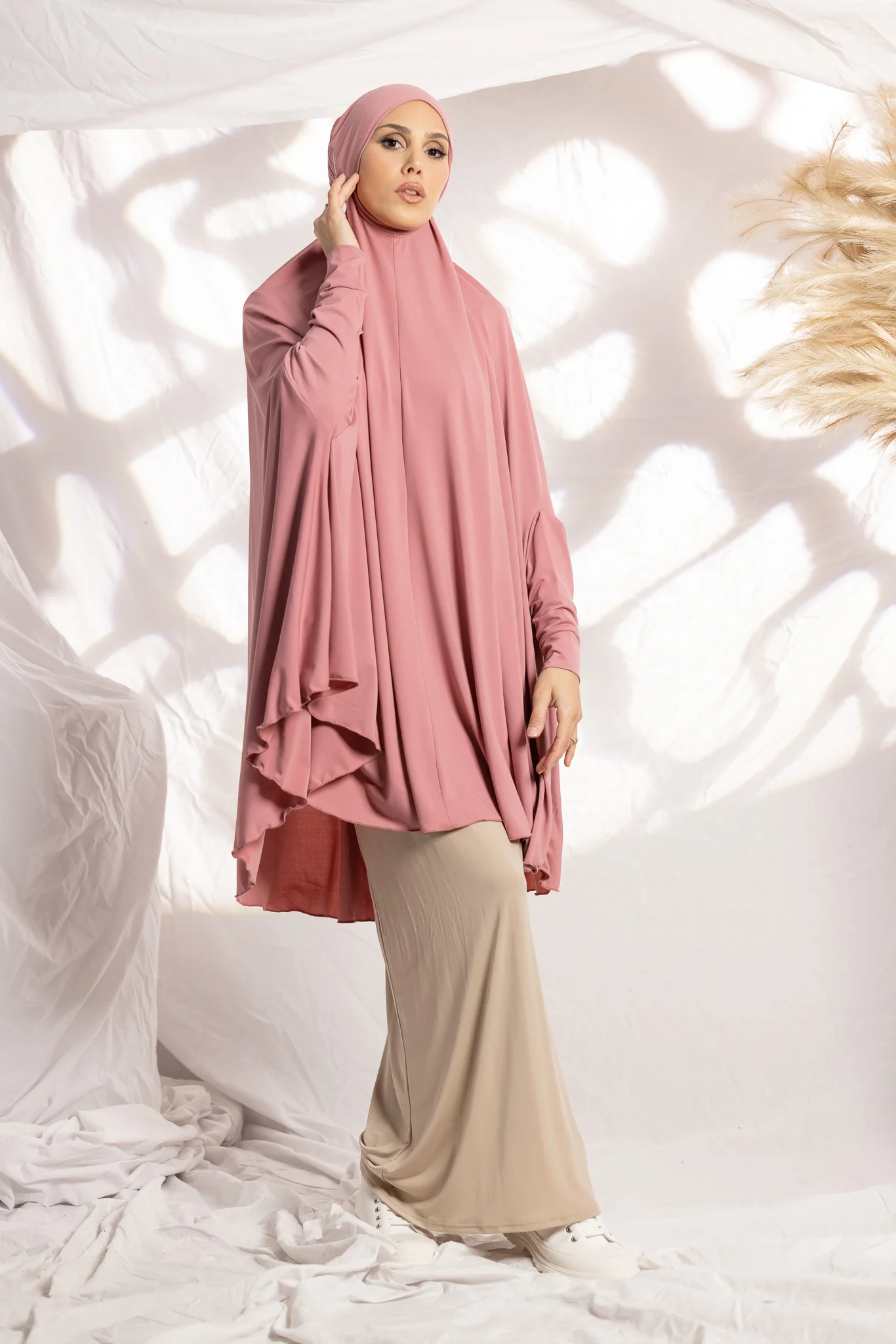 Tie Back Jilbab Sleeves - Shades of Pink - Image 7