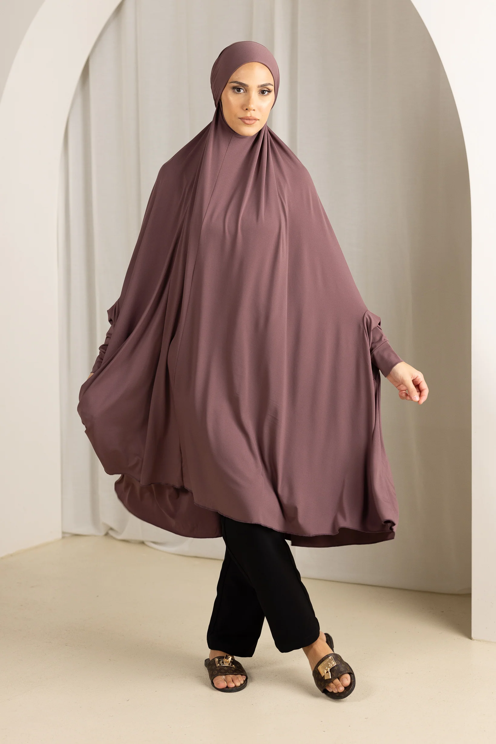 Tie Back Jilbab Sleeves - Shades of Purple